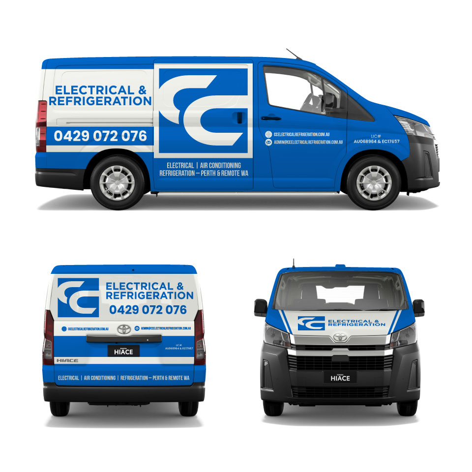 Car Wrap-Design von Yoga Tri für CC Electrical And Refrigeration (WA) | Design #37524262