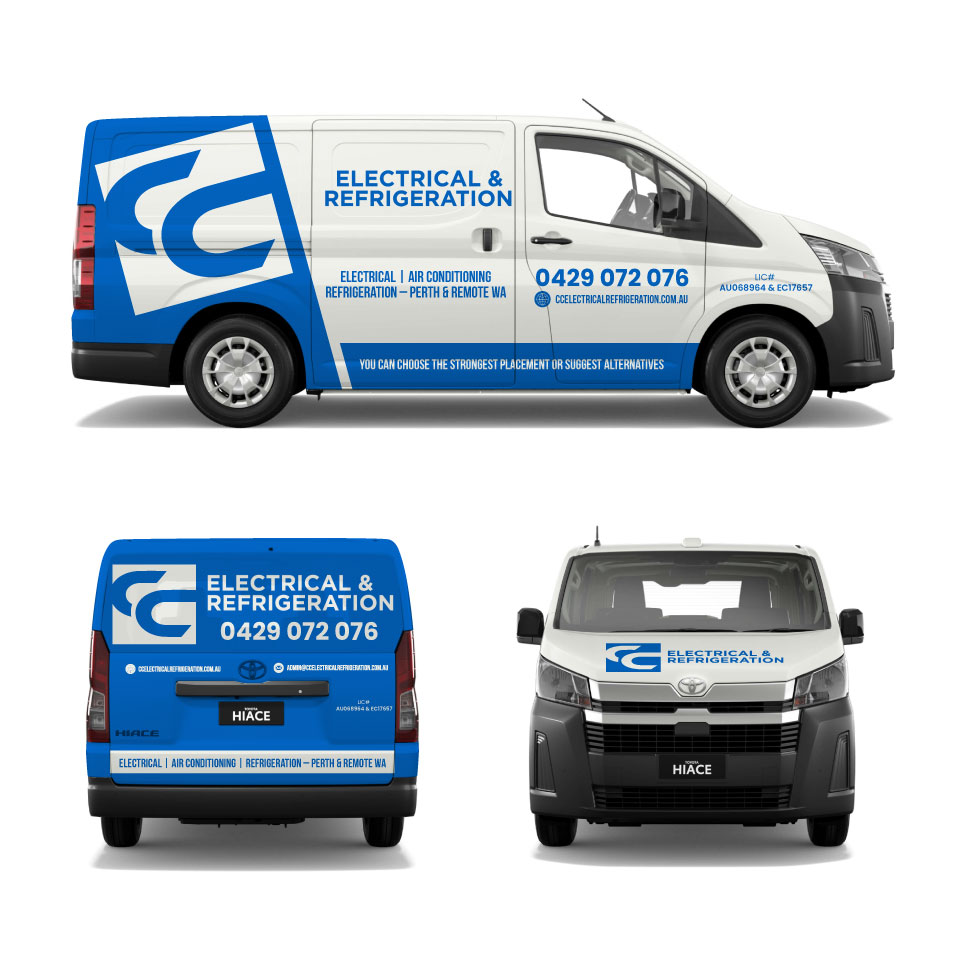 Car Wrap-Design von Yoga Tri für CC Electrical And Refrigeration (WA) | Design #37525294