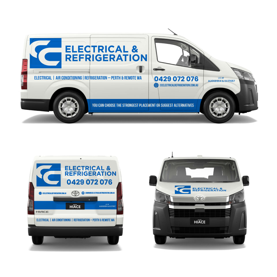 Car Wrap-Design von Yoga Tri für CC Electrical And Refrigeration (WA) | Design #37525310