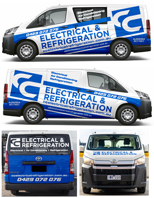 Car Wrap-Design von MAKE ME THE WINNER für CC Electrical And Refrigeration (WA) | Design: #37524595