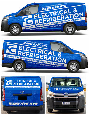 Car Wrap Design by MAKE ME THE WINNER for CC Electrical And Refrigeration (WA) | Design: #37525323