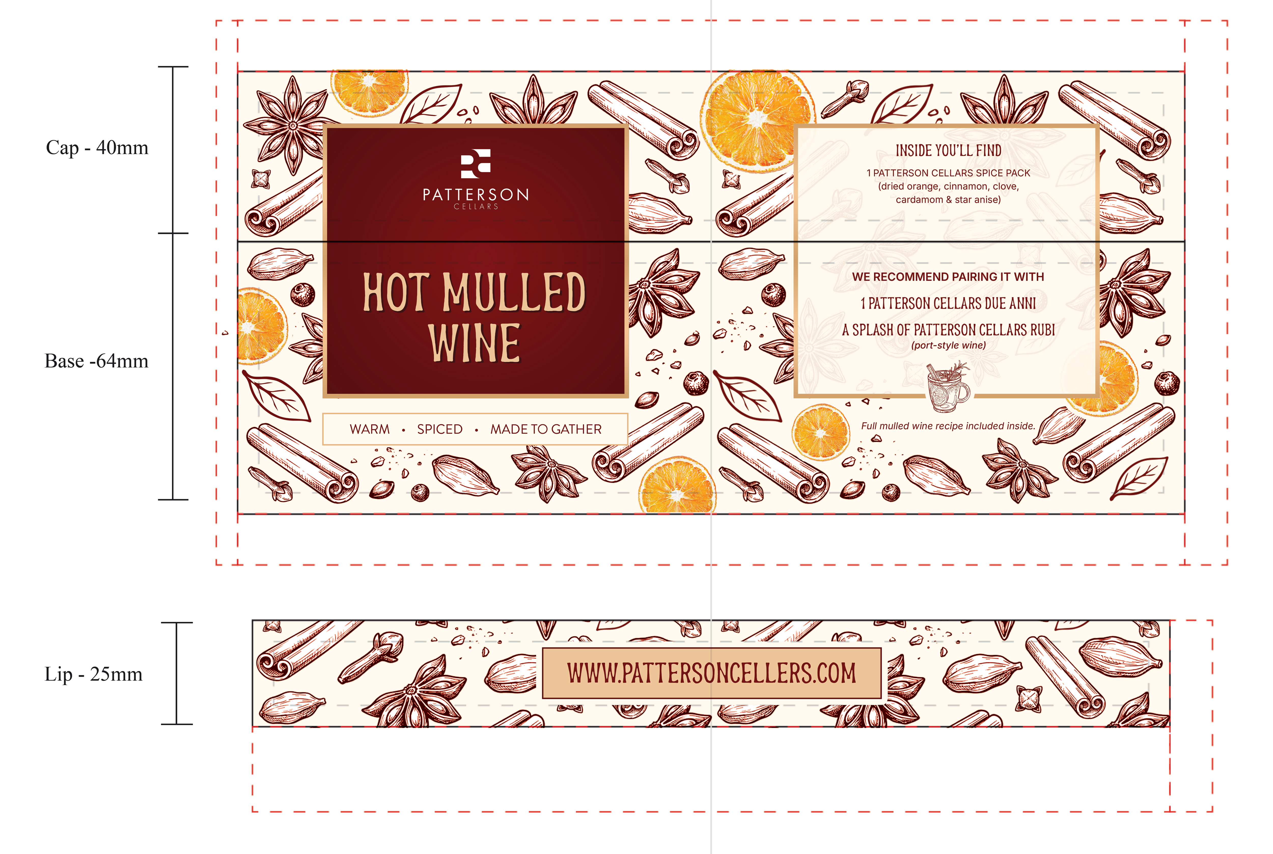 Packaging Design by SAI DESIGNS for Patterson Cellars | Design #37541981