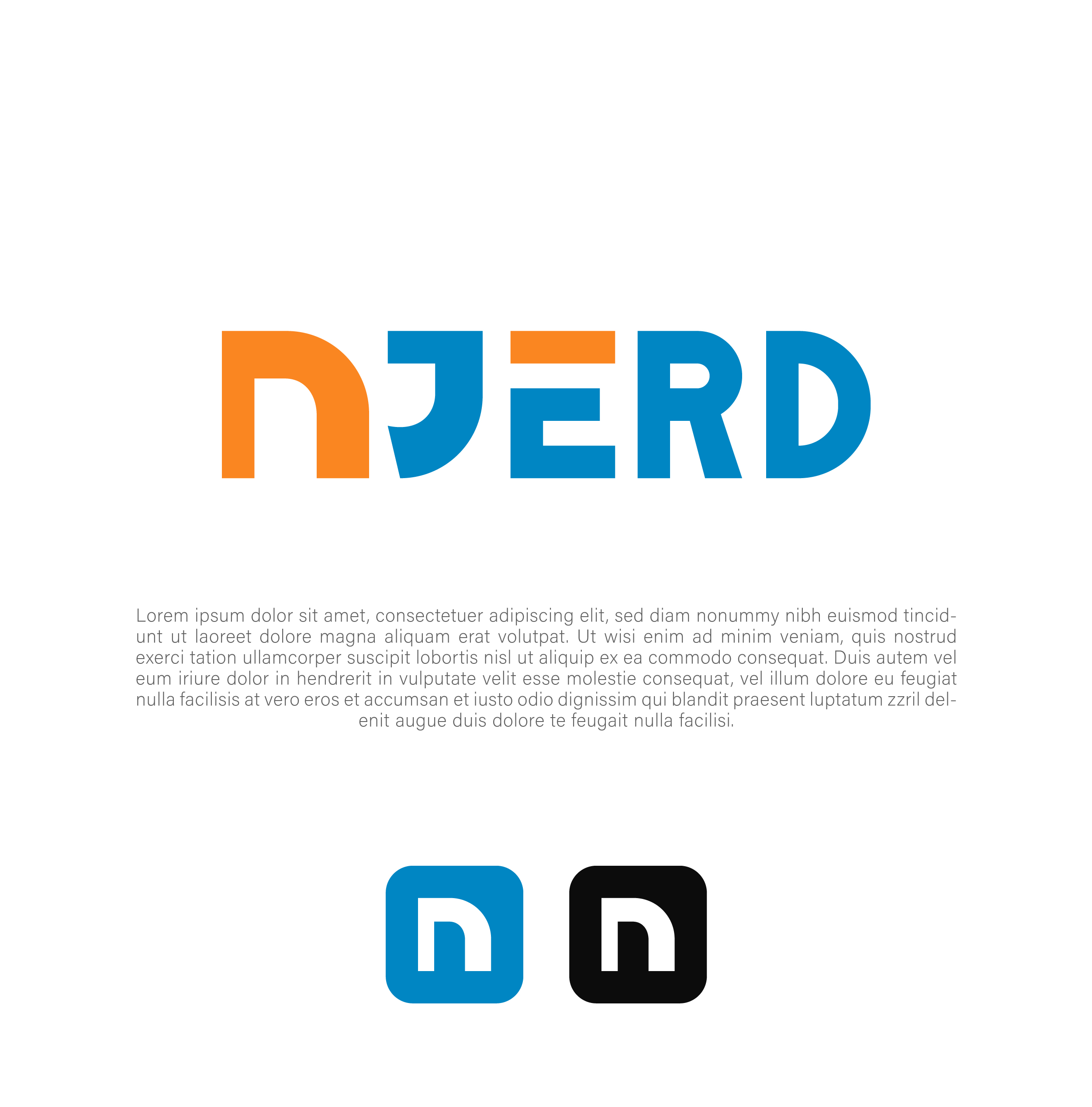 Logo Design by Tube light for njerd | Design #37584690