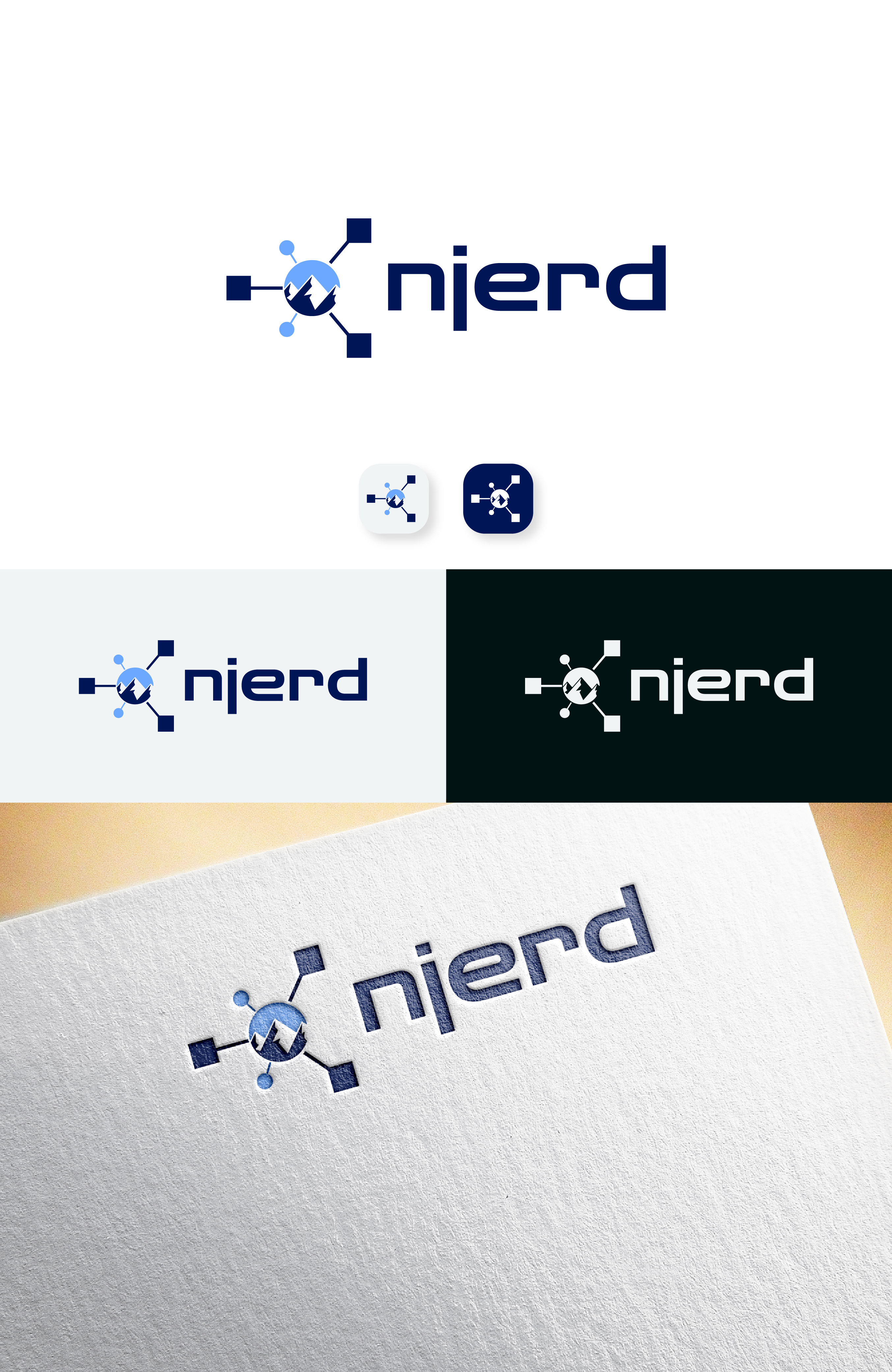 Logo Design by Riad | Branding & Logo Expert for njerd | Design #37548067