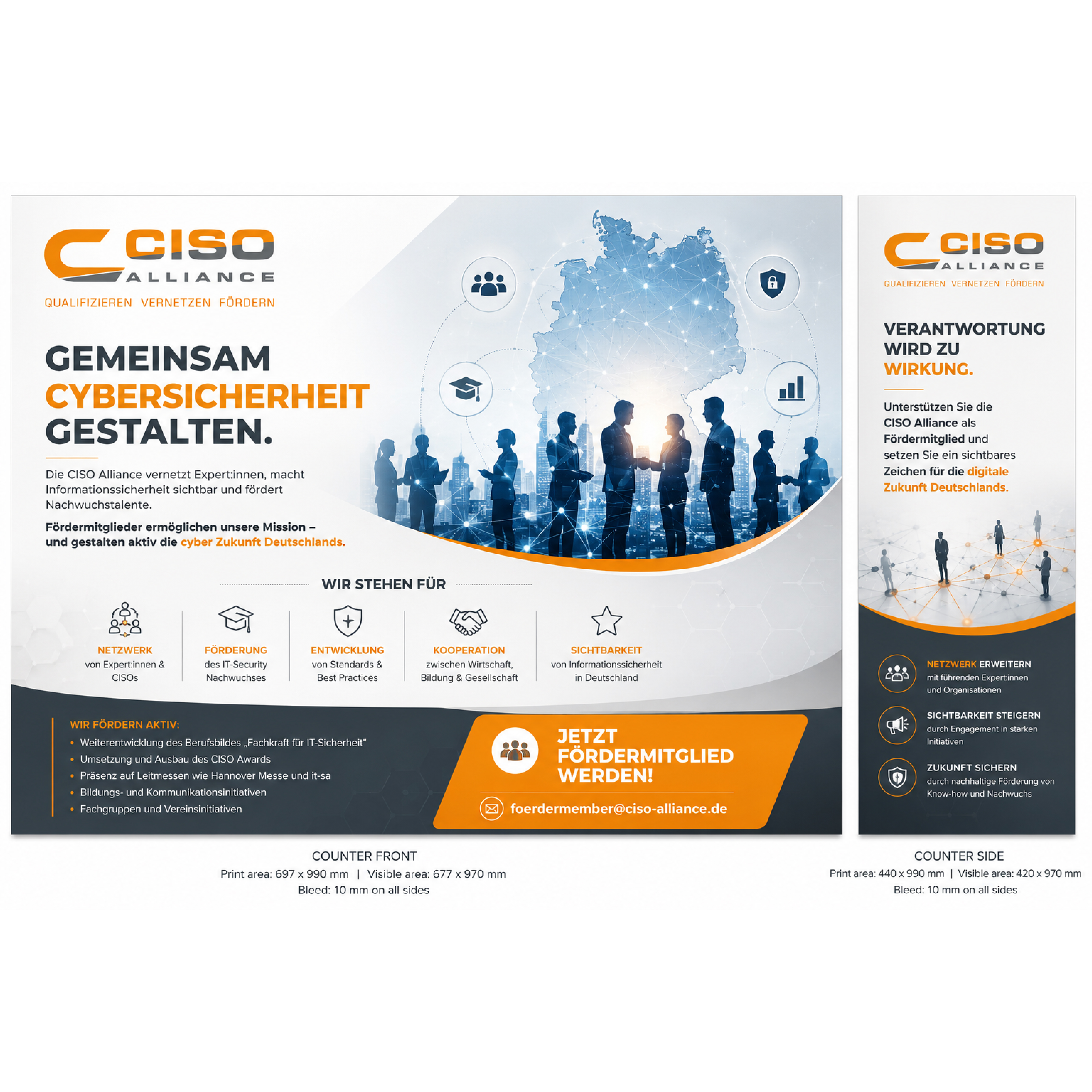 Trade Show Booth Design by dynamicstudio for CISO Alliance e.V. | Design #37547013