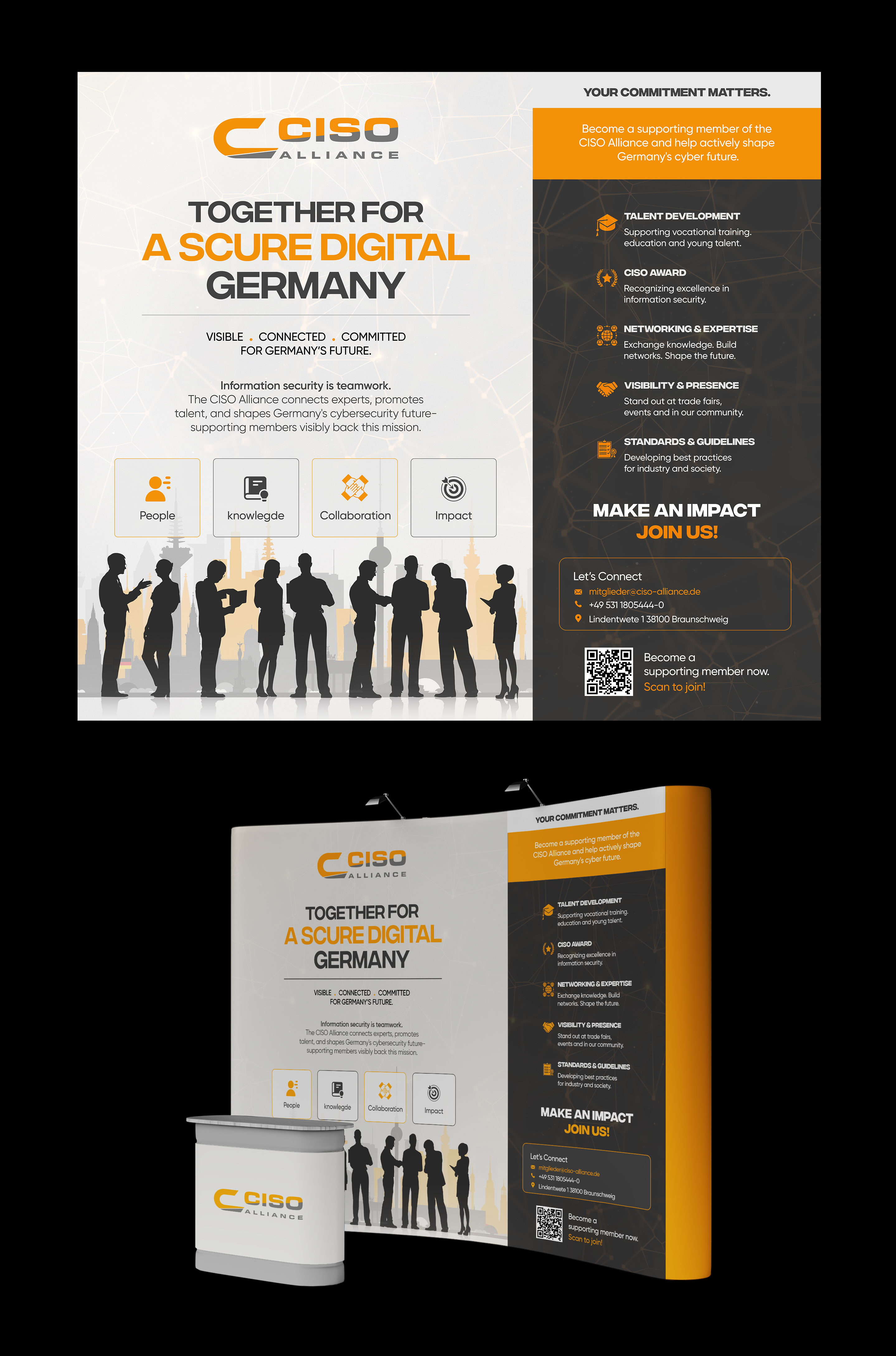 Trade Show Booth Design by Graphic Guy for CISO Alliance e.V. | Design #37545878