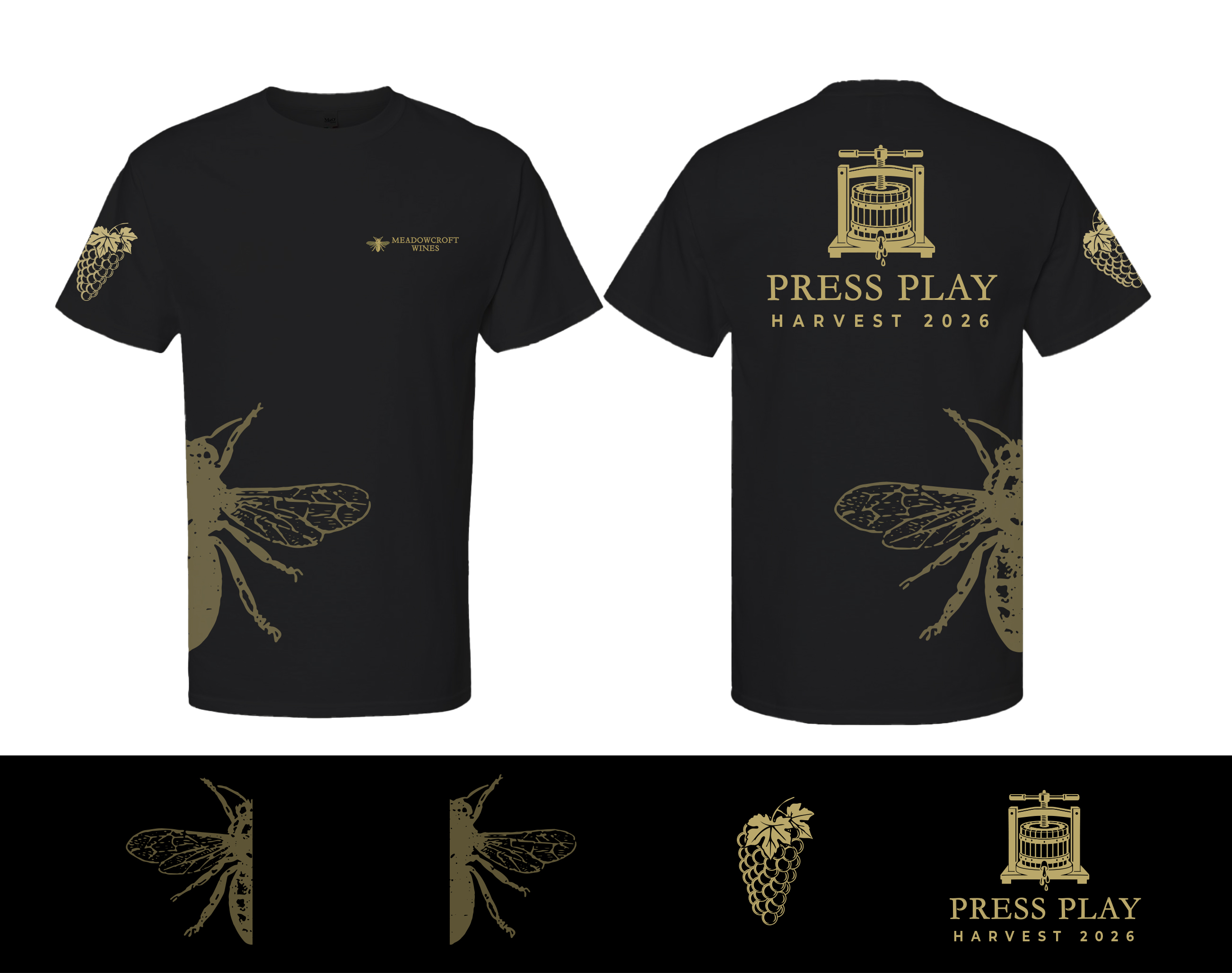 T-shirt Design by KickArt for Meadowcroft Wines | Design #37570123