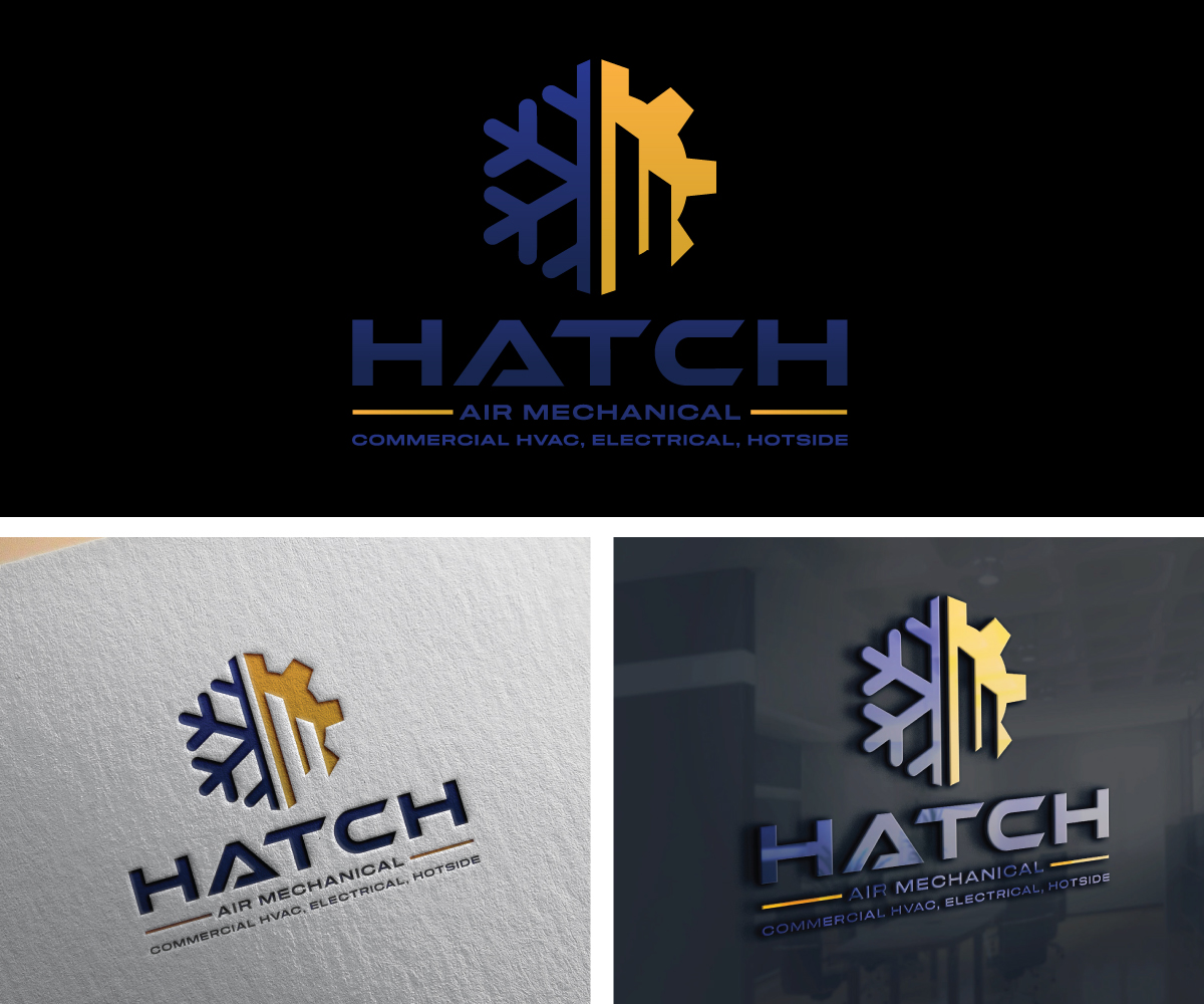 Logo Design by Adi Graphics for Hatch Air Mechanical | Design #37551718