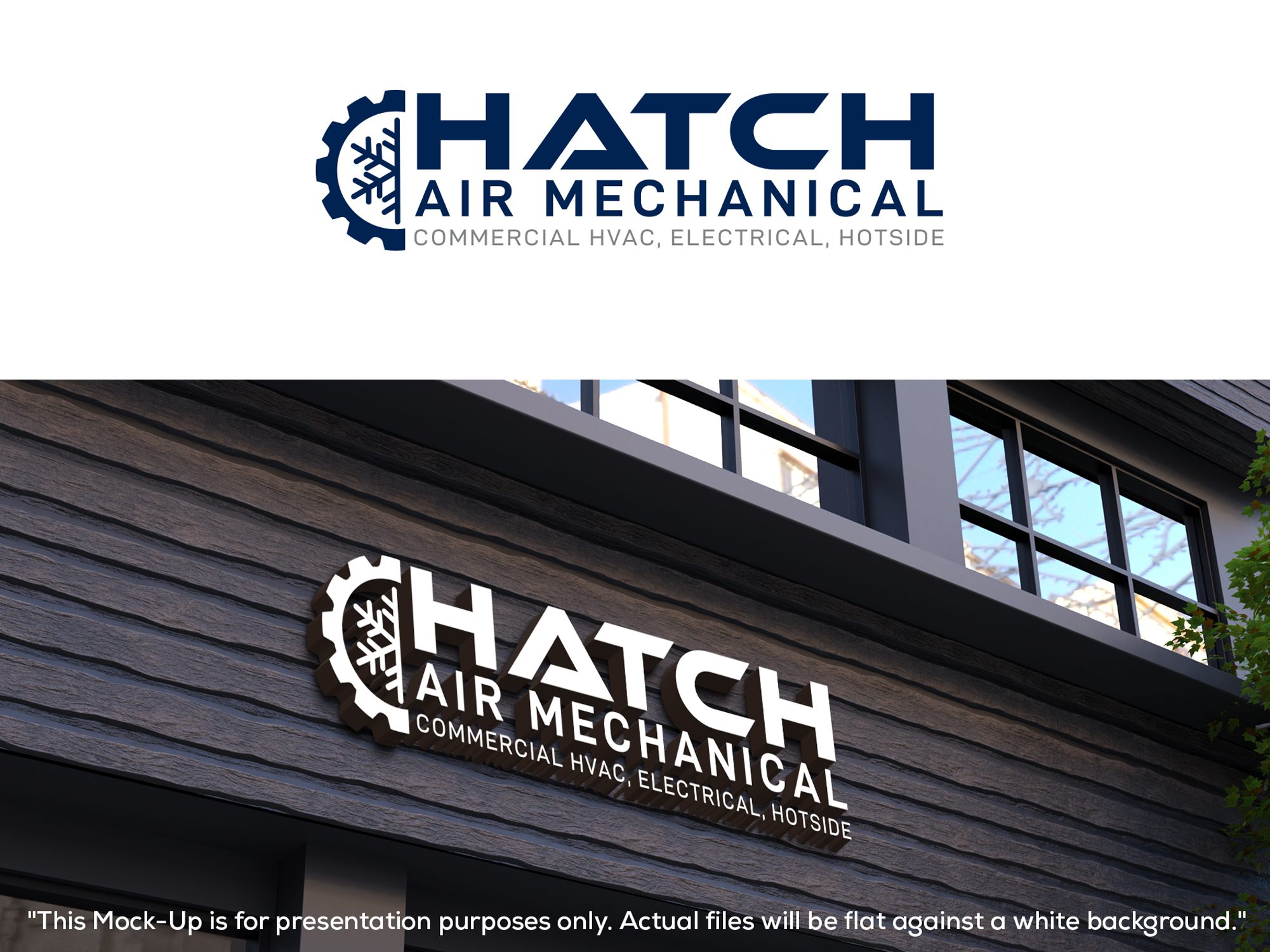 Logo Design by Kavth for Hatch Air Mechanical | Design #37557330