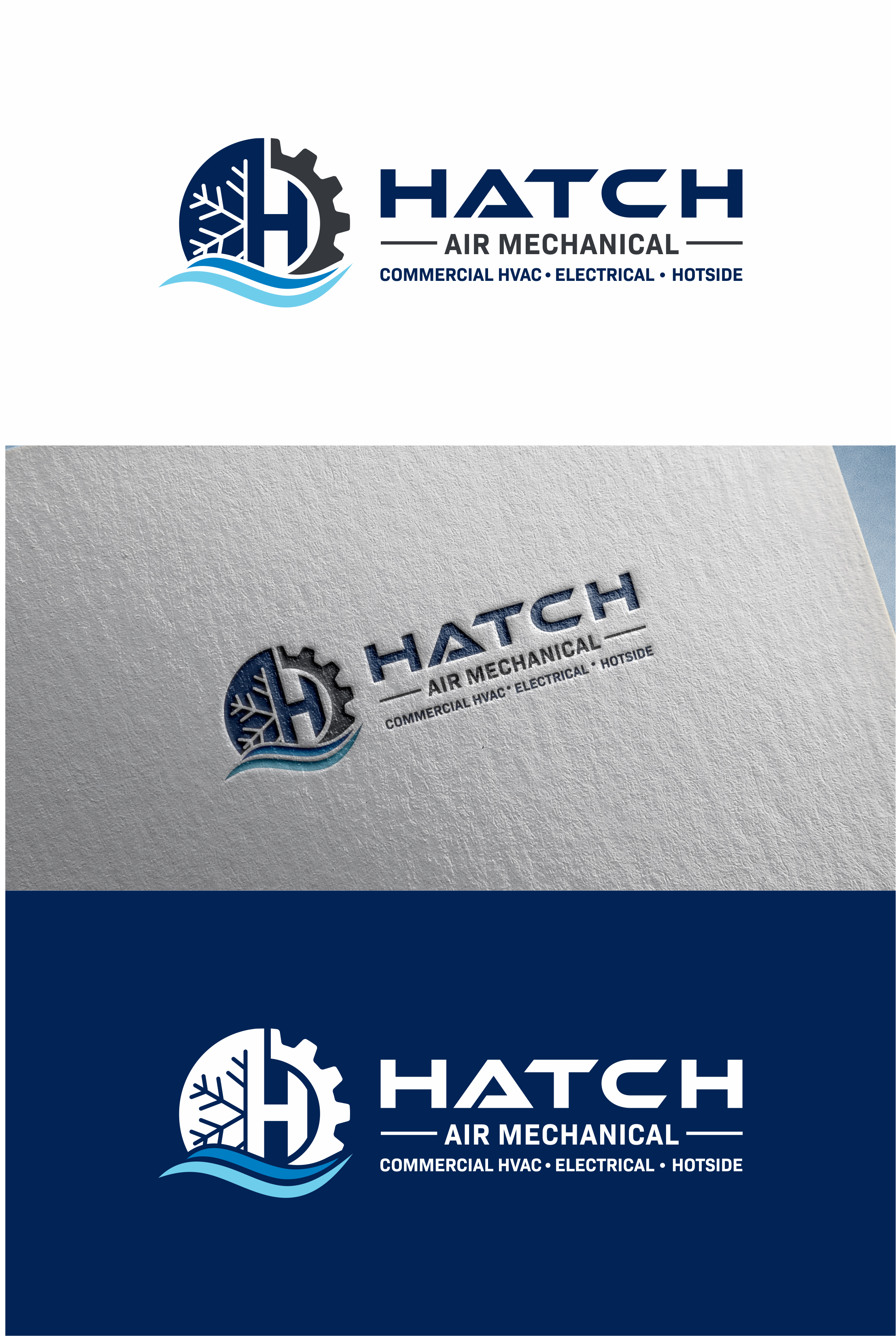 Logo Design by ndra for Hatch Air Mechanical | Design #37567618