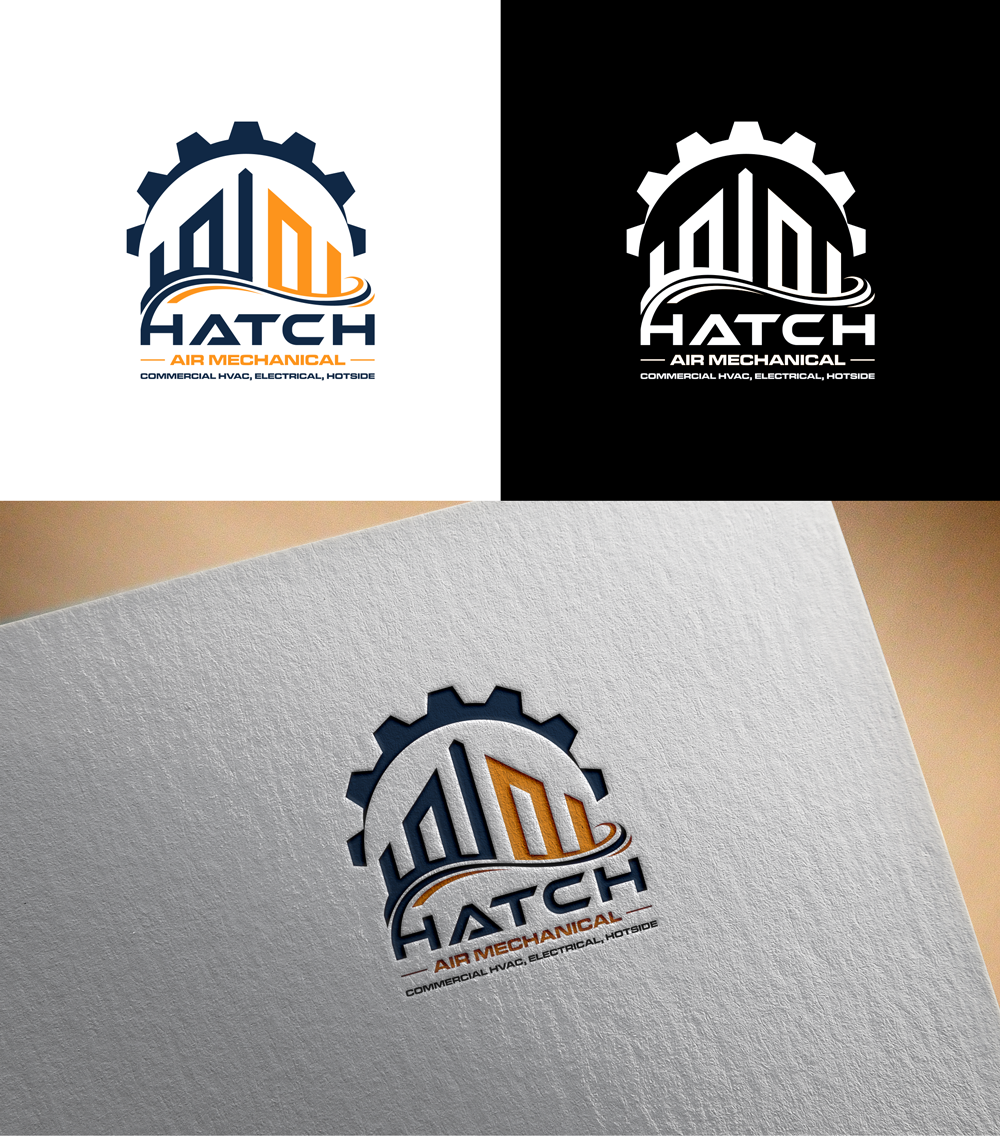Logo Design by RA-bica for Hatch Air Mechanical | Design #37564215