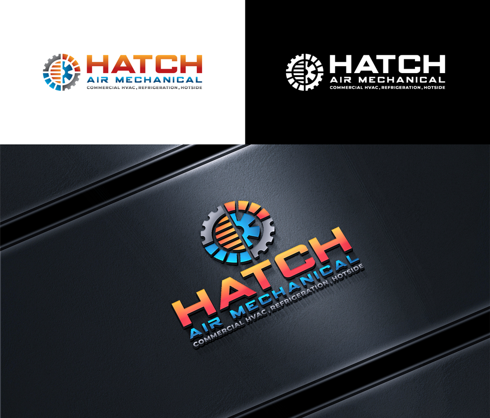 Logo Design by RA-bica for Hatch Air Mechanical | Design #37644174