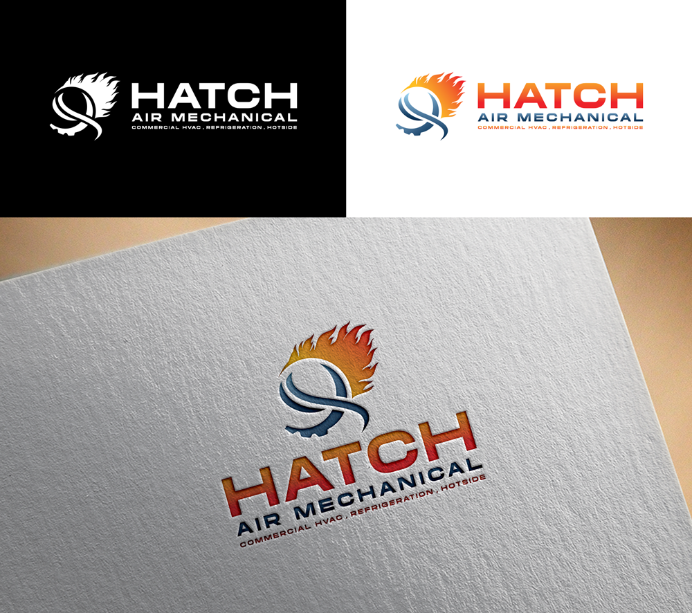 Logo Design by RA-bica for Hatch Air Mechanical | Design #37644176