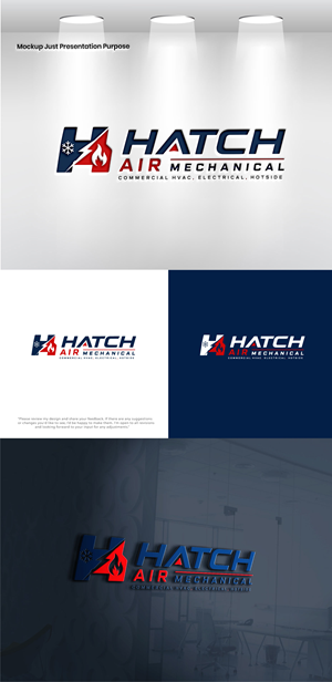Logo Design by Pixel Signature for Hatch Air Mechanical | Design: #37551628