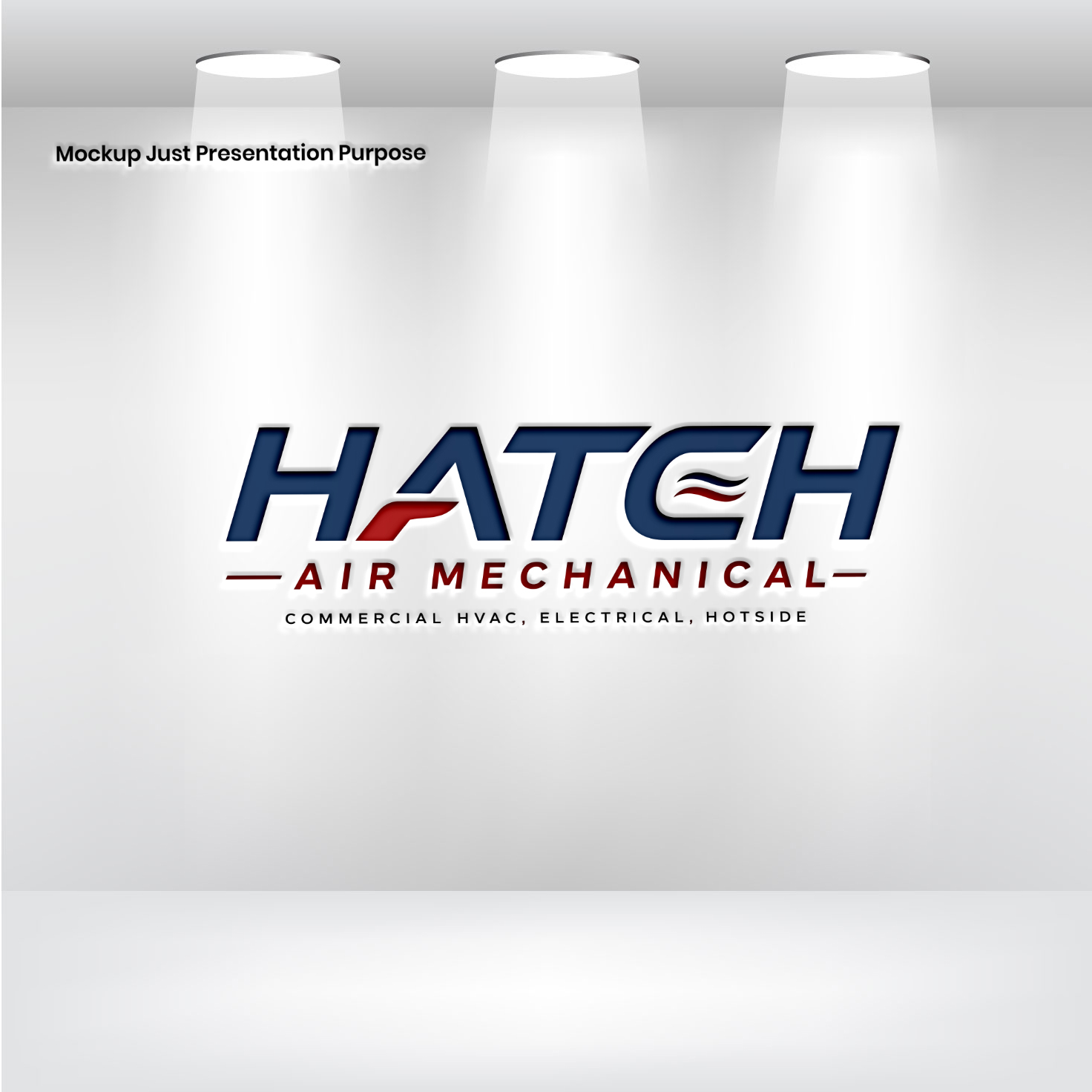 Logo Design by Pixel Signature for Hatch Air Mechanical | Design #37551629