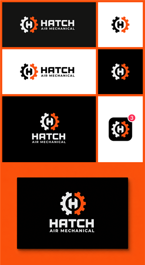 Logo Design by Ha.Connick for Hatch Air Mechanical | Design: #37556971