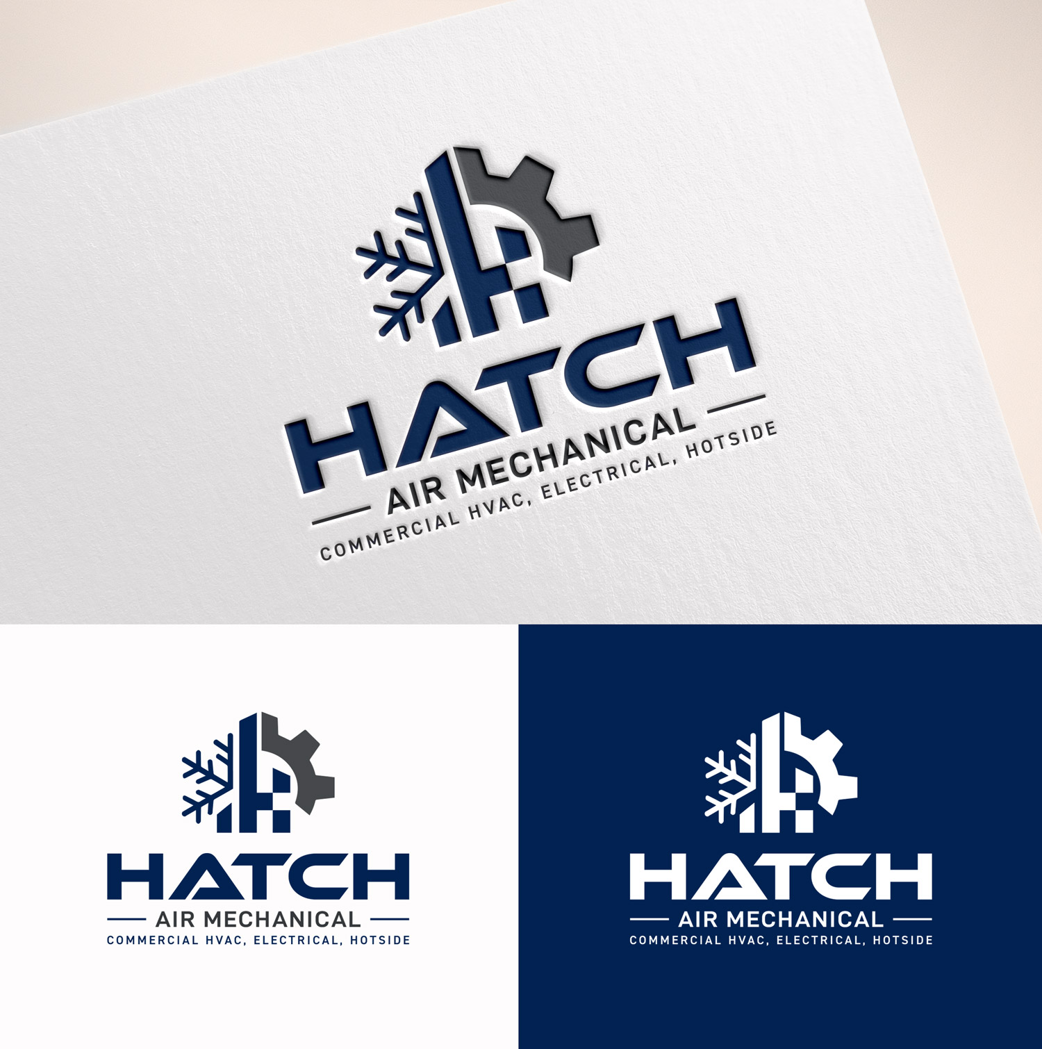 Logo Design by M Art & Design for Hatch Air Mechanical | Design #37551376