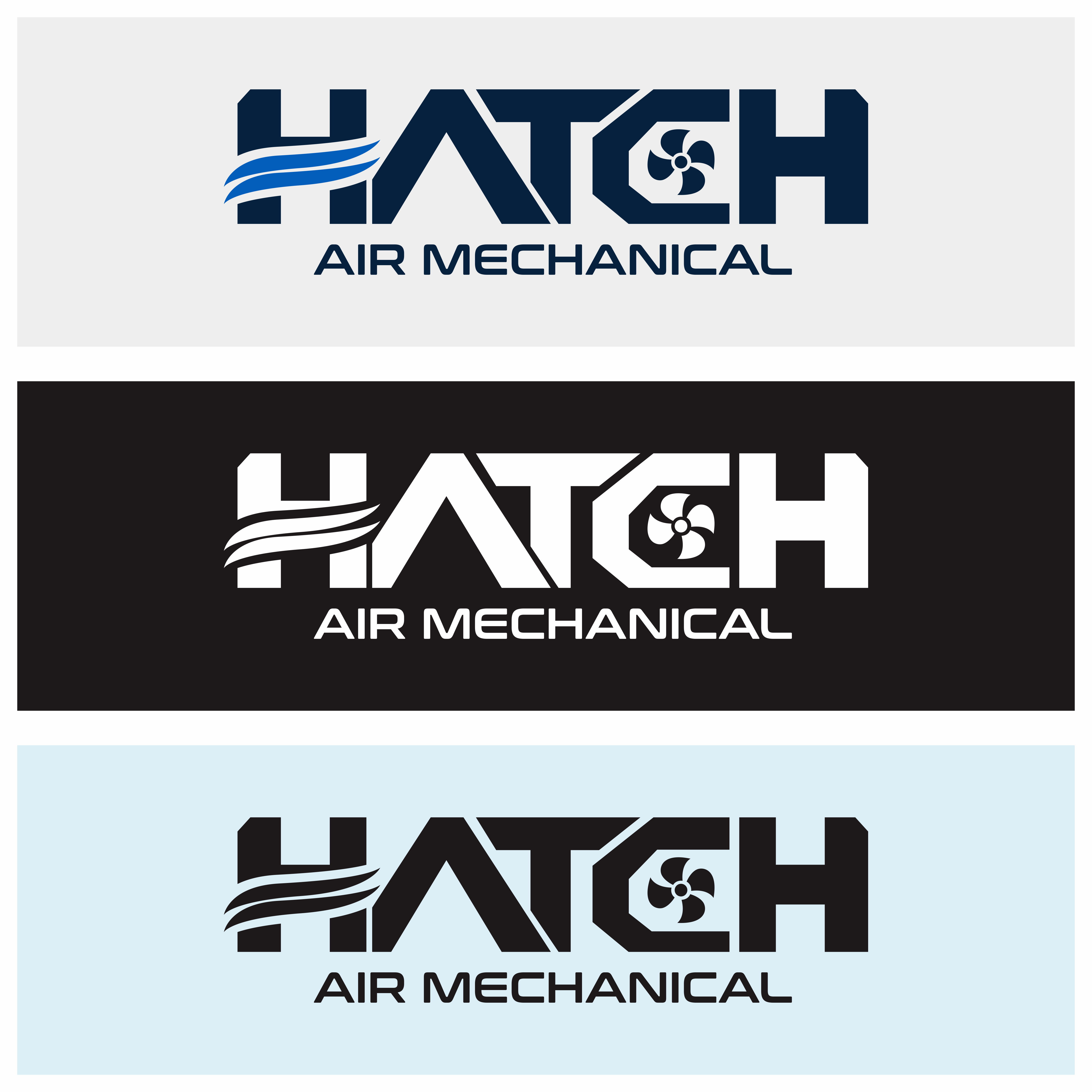 Logo Design by ARL DESGN for Hatch Air Mechanical | Design #37663870