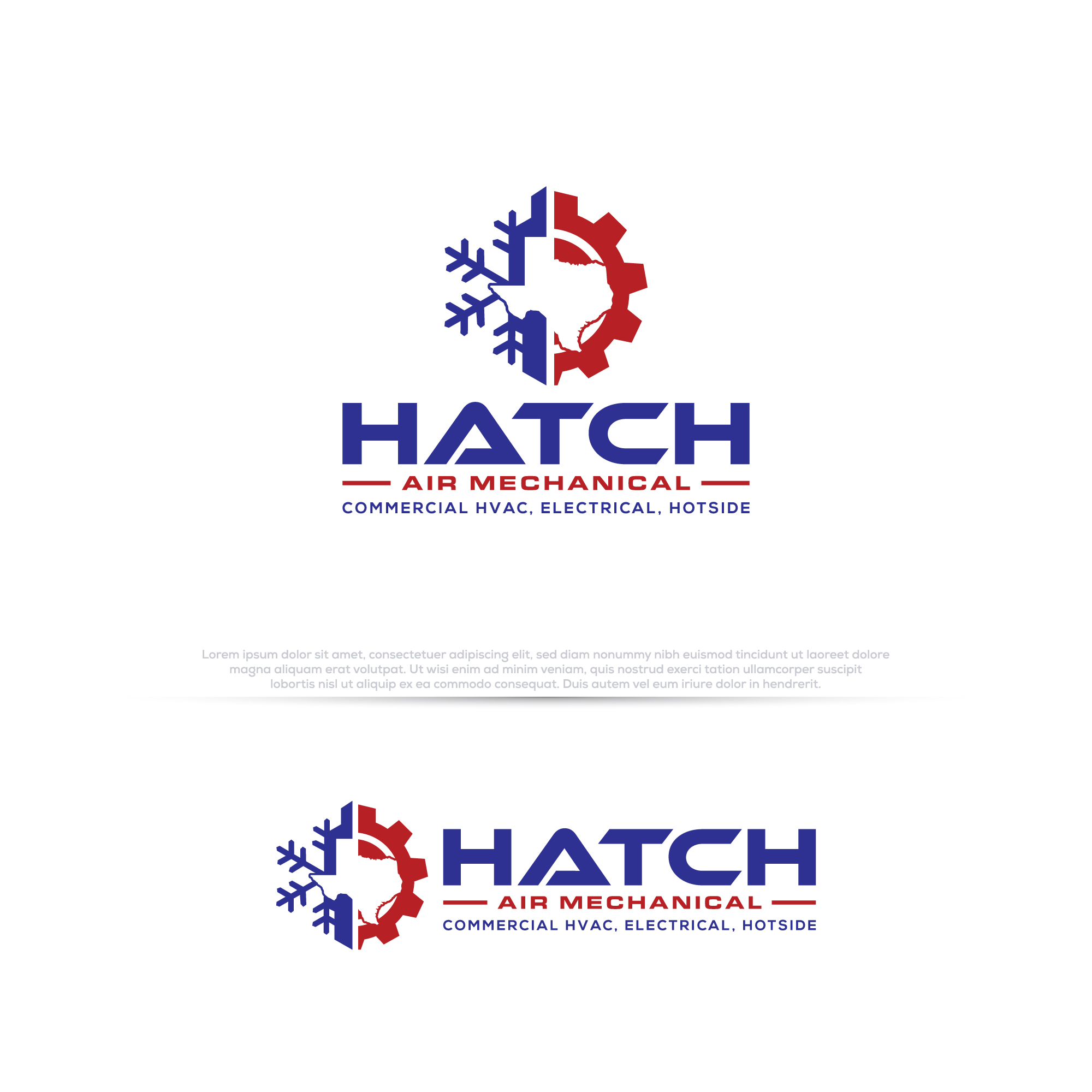 Logo Design by InkPilot_Studio™ for Hatch Air Mechanical | Design #37554579