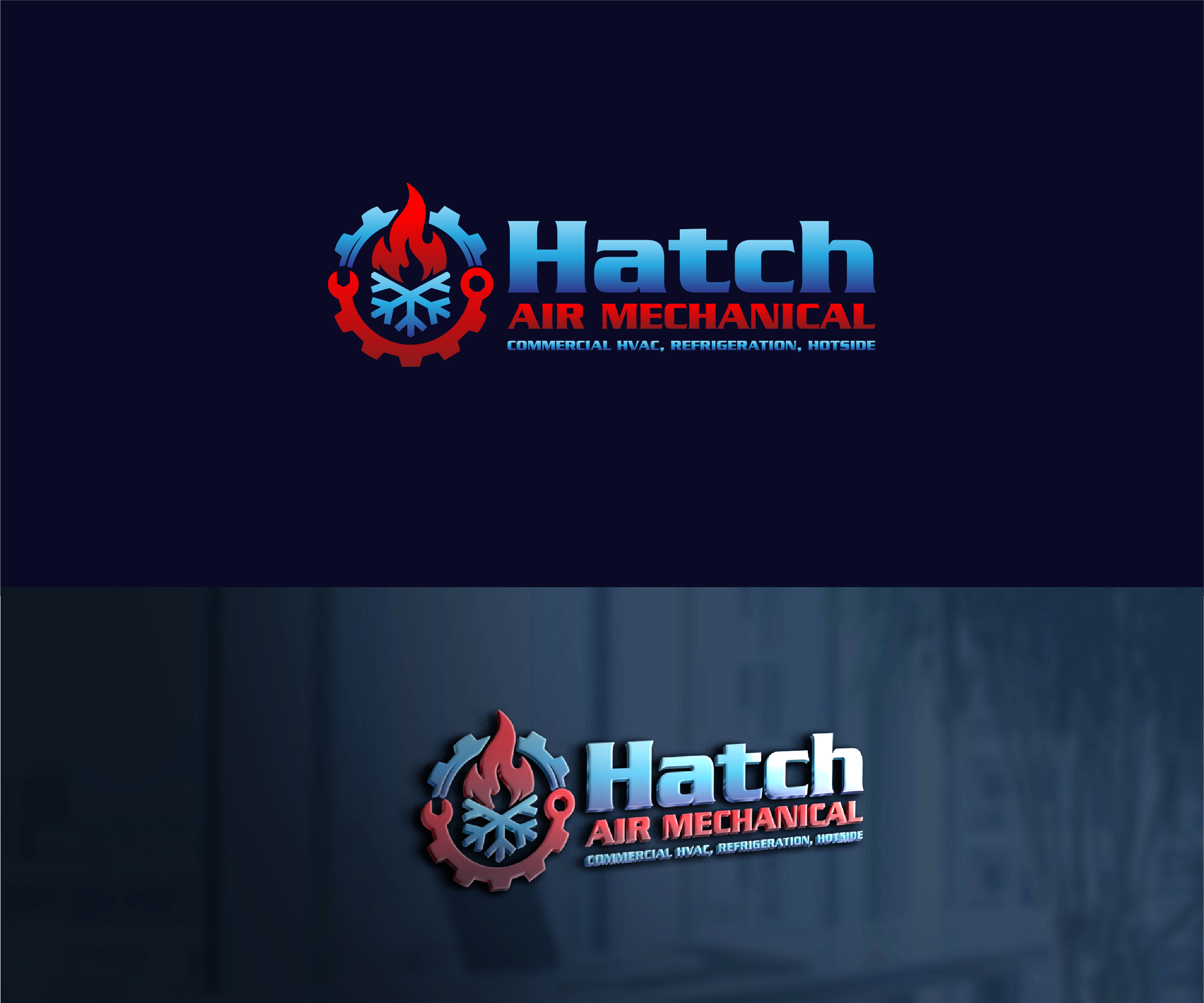Logo Design by Musative1 for Hatch Air Mechanical | Design #37652708