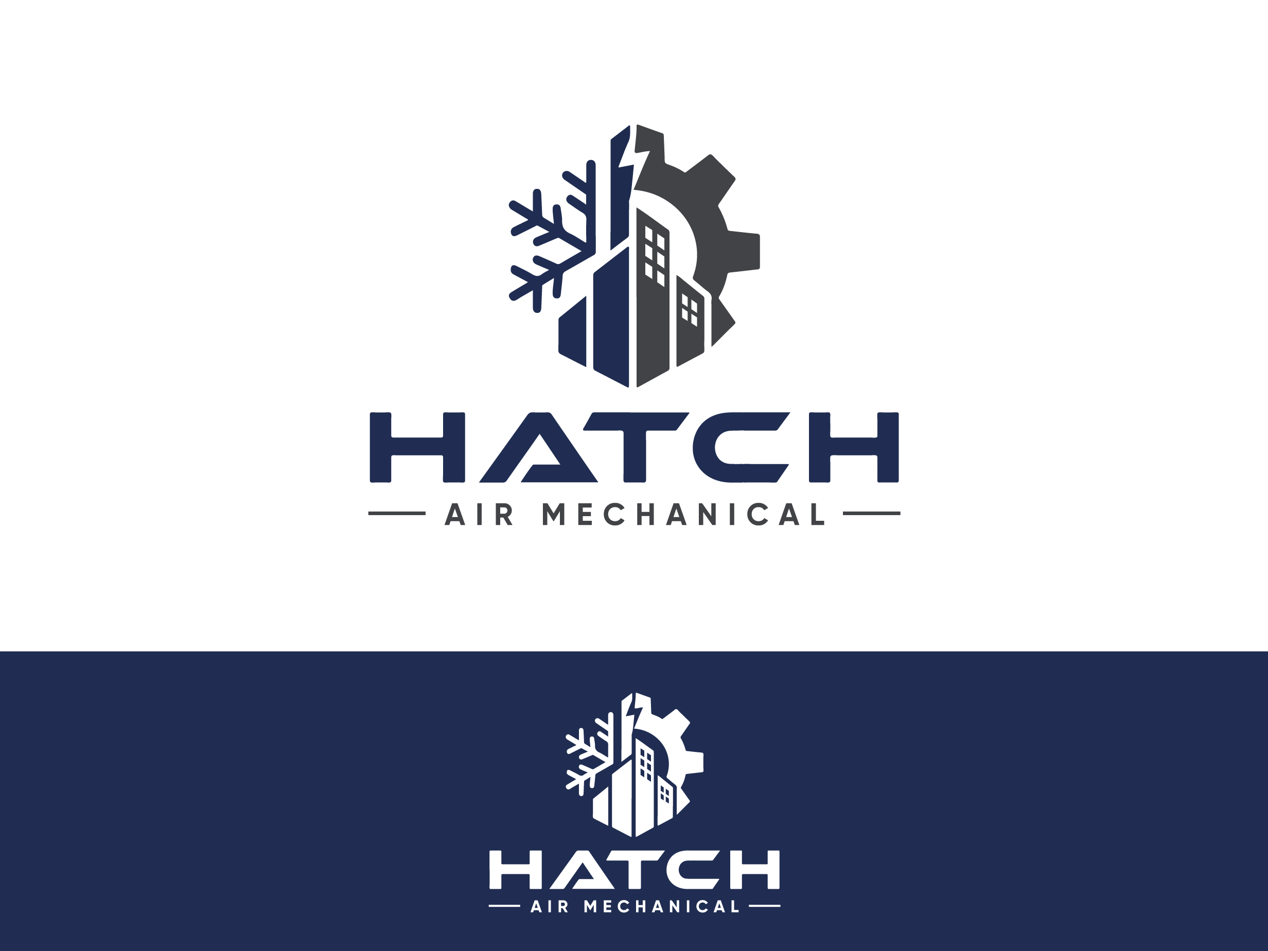 Logo Design by yozdesign for Hatch Air Mechanical | Design #37554453