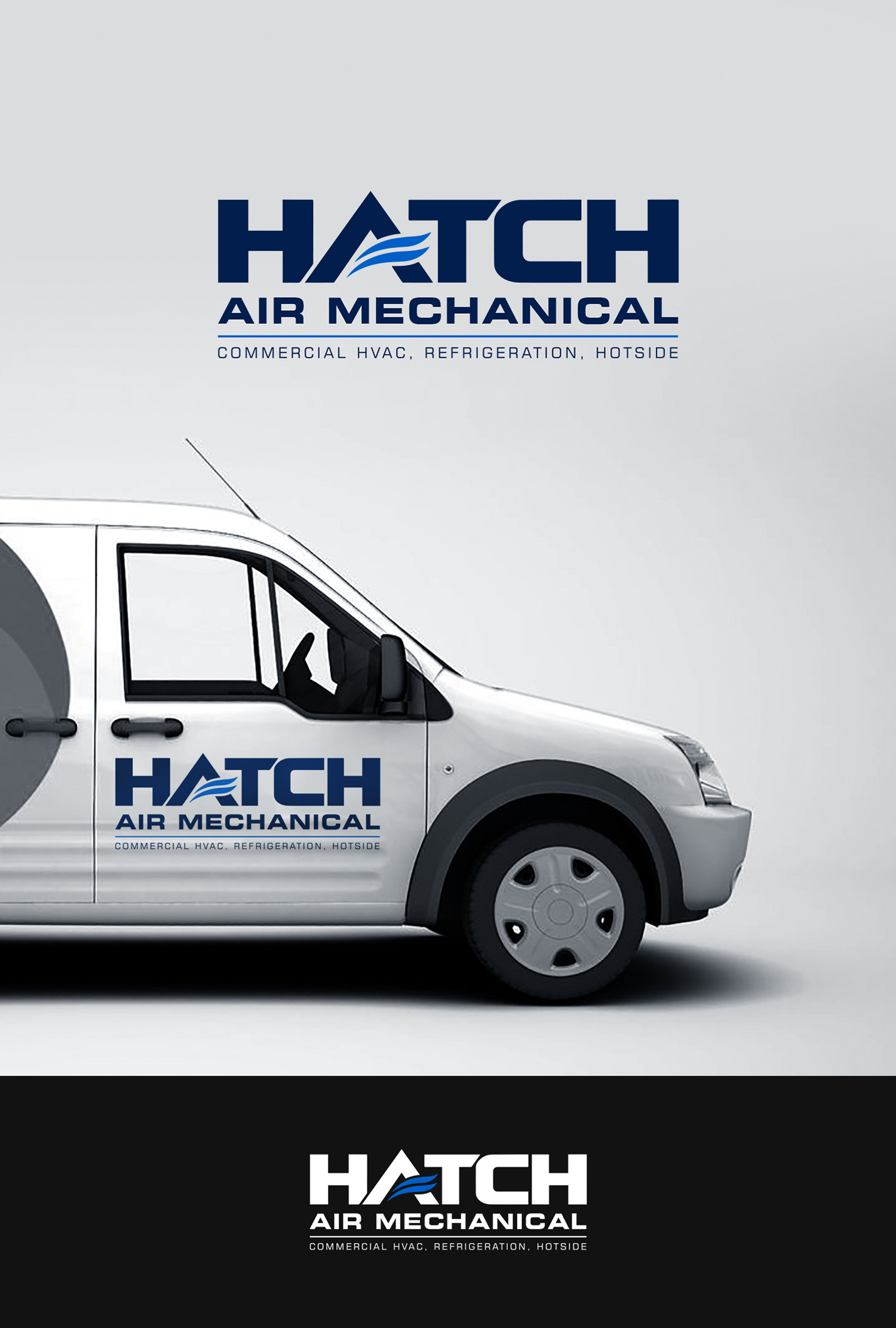 Logo Design by Result Design for Hatch Air Mechanical | Design #37658700