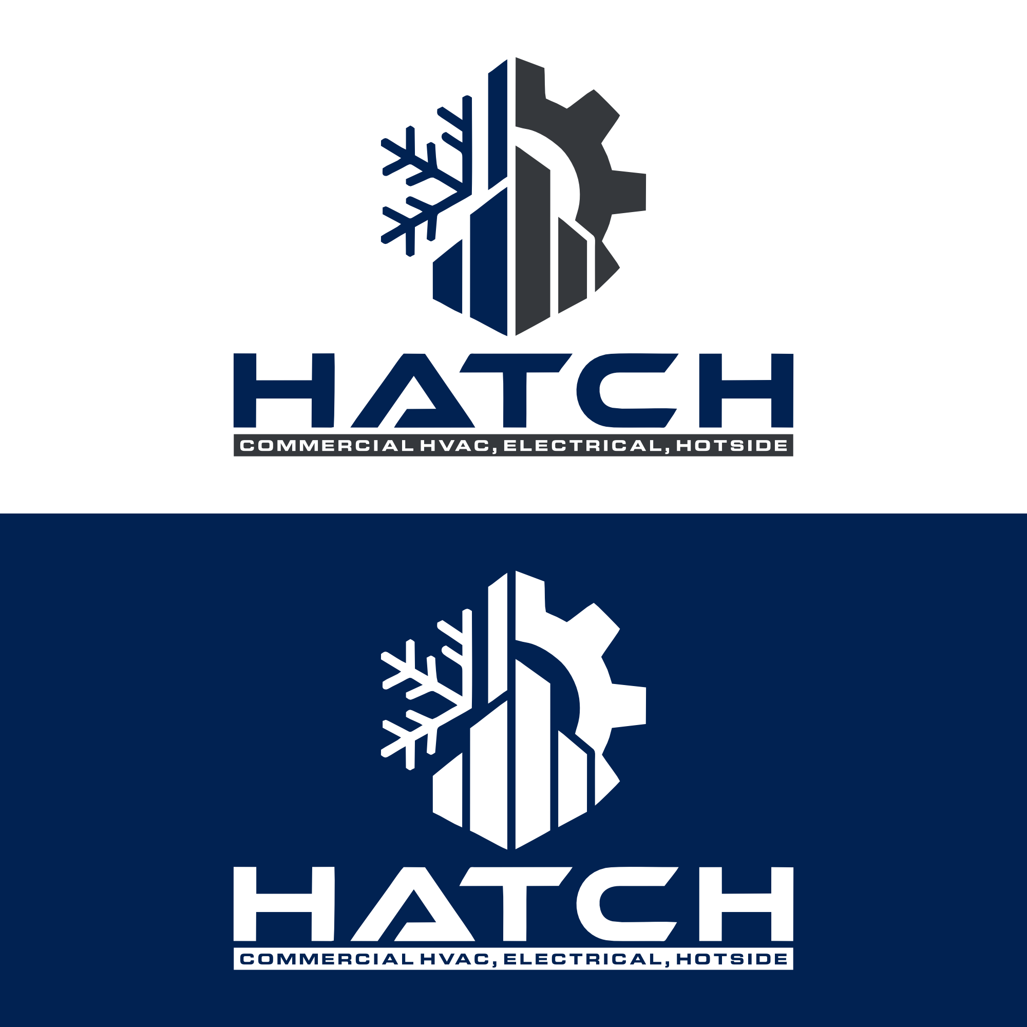 Logo Design by Sintia Sari for Hatch Air Mechanical | Design #37551829