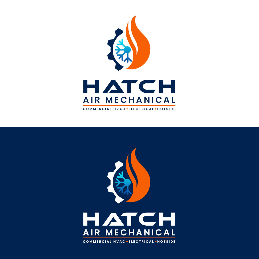 Logo Design by Bilo bee for Hatch Air Mechanical | Design #37549745