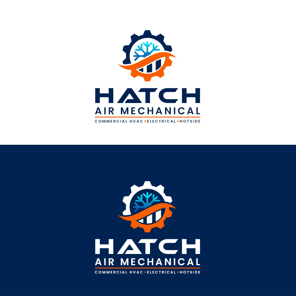 Logo Design by Bilo bee for Hatch Air Mechanical | Design #37549773