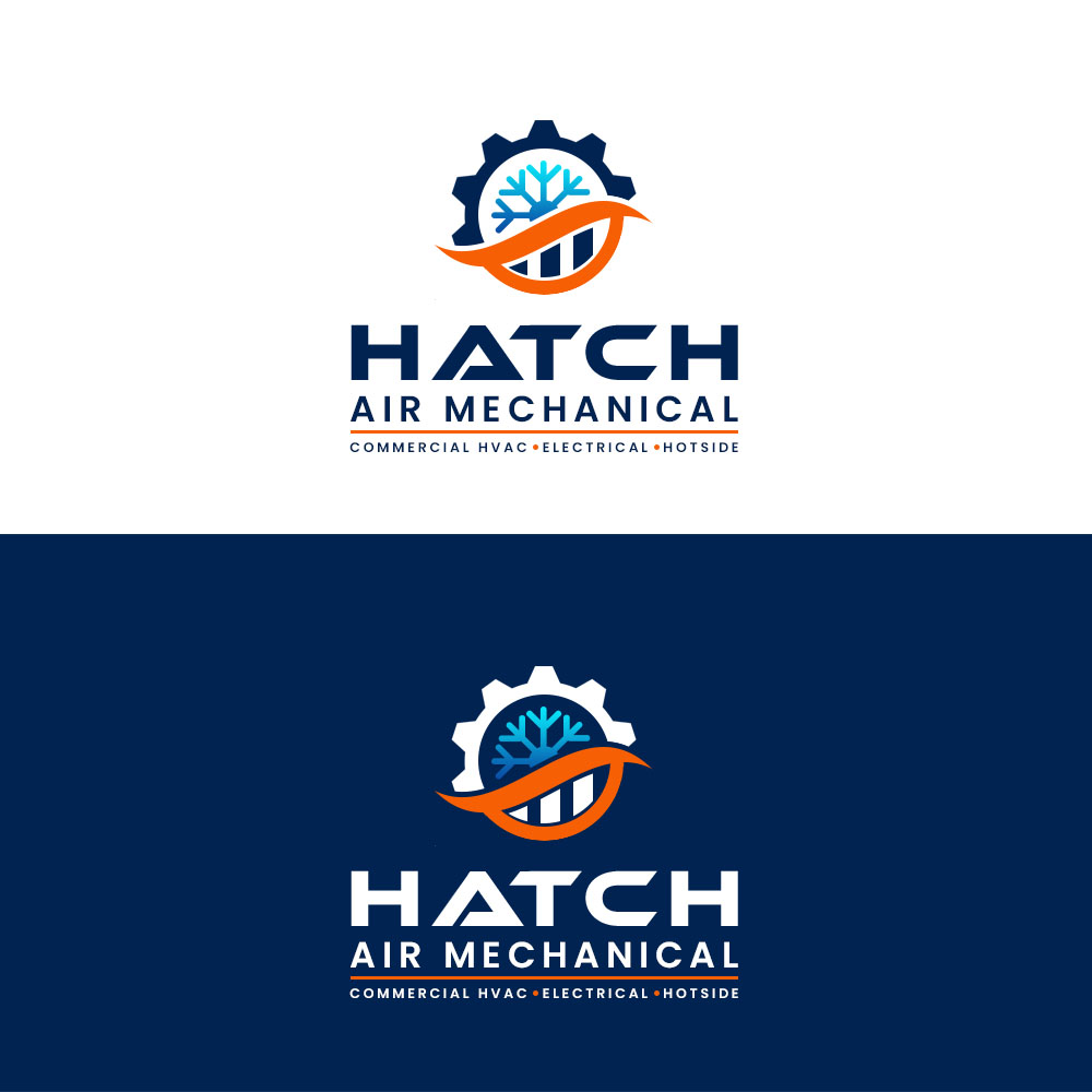 Logo Design by Bilo bee for Hatch Air Mechanical | Design #37549779