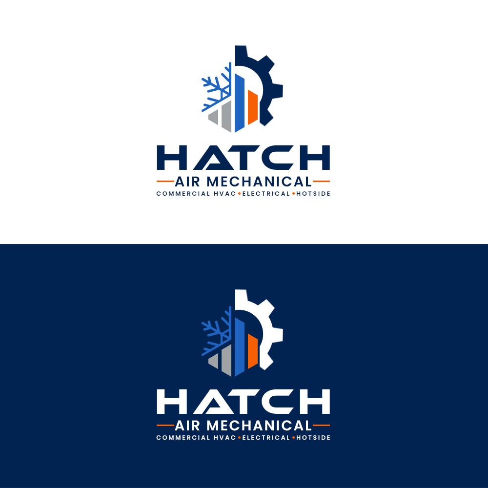 Logo Design by Bilo bee for Hatch Air Mechanical | Design #37640718