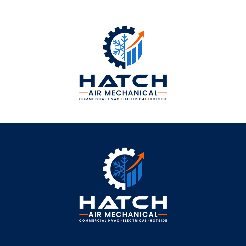 Logo Design by Bilo bee for Hatch Air Mechanical | Design #37640767