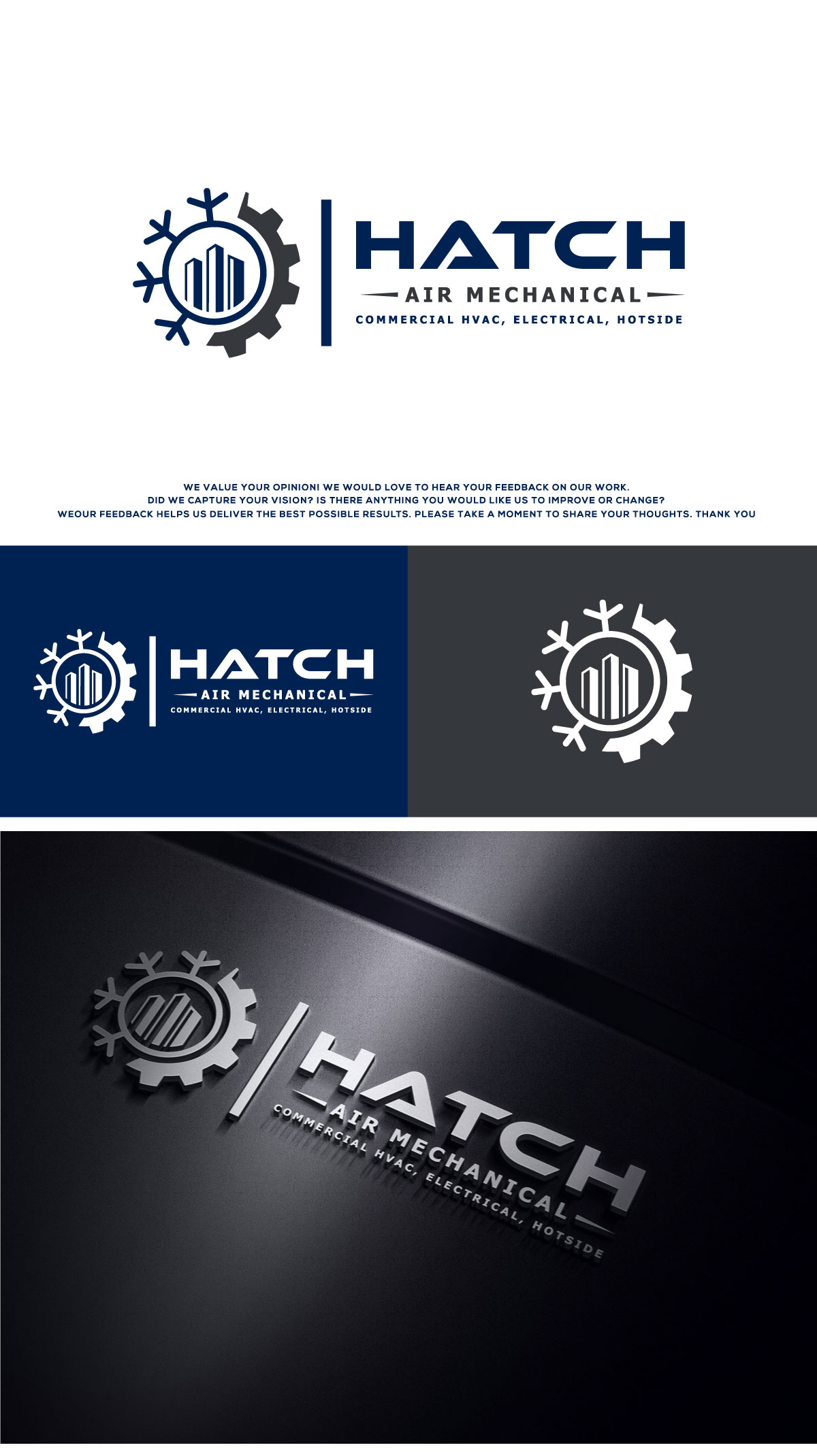Logo Design by Logo Care. for Hatch Air Mechanical | Design #37555431