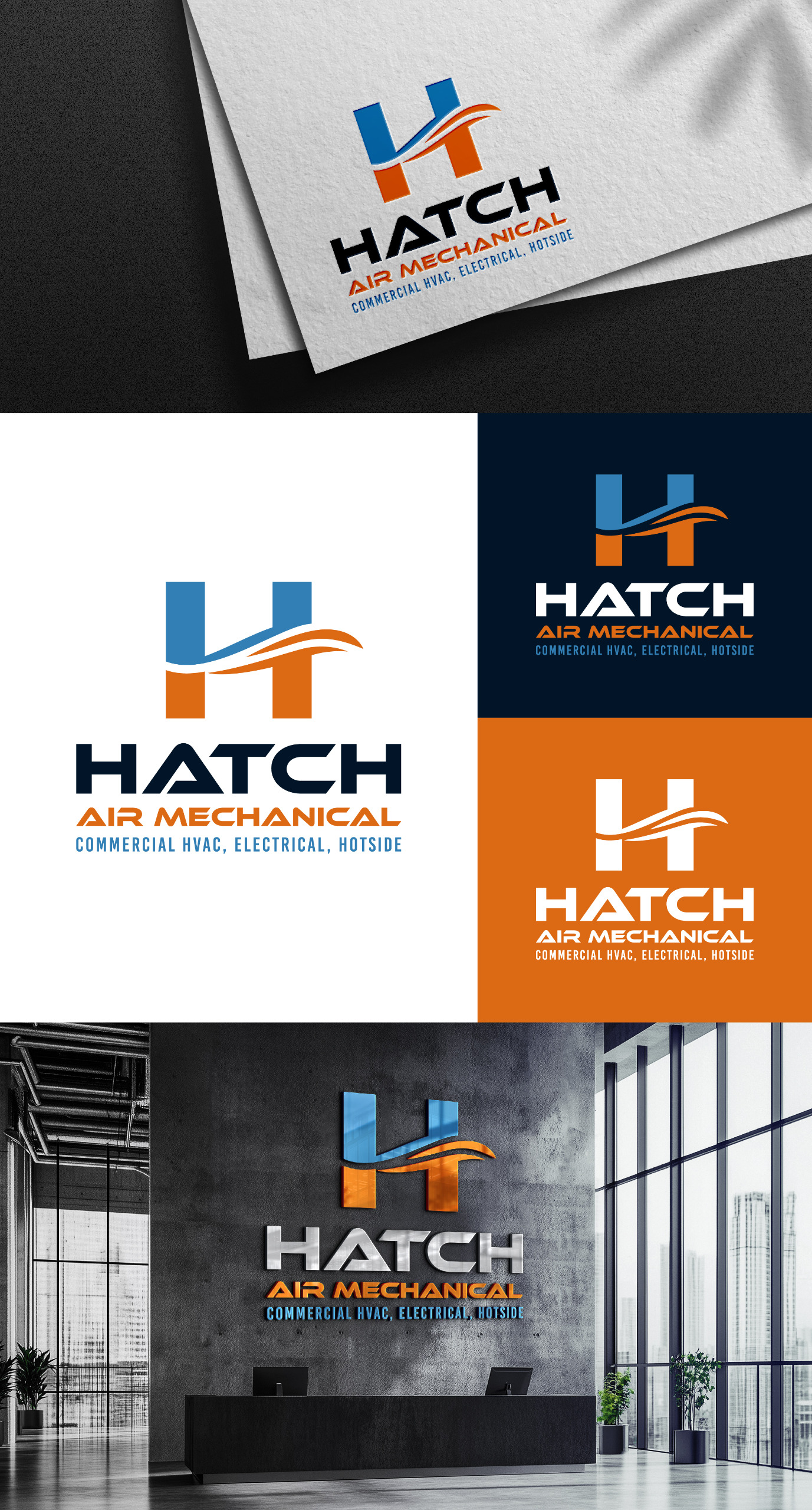 Logo Design by StunnerDesignz for Hatch Air Mechanical | Design #37551370