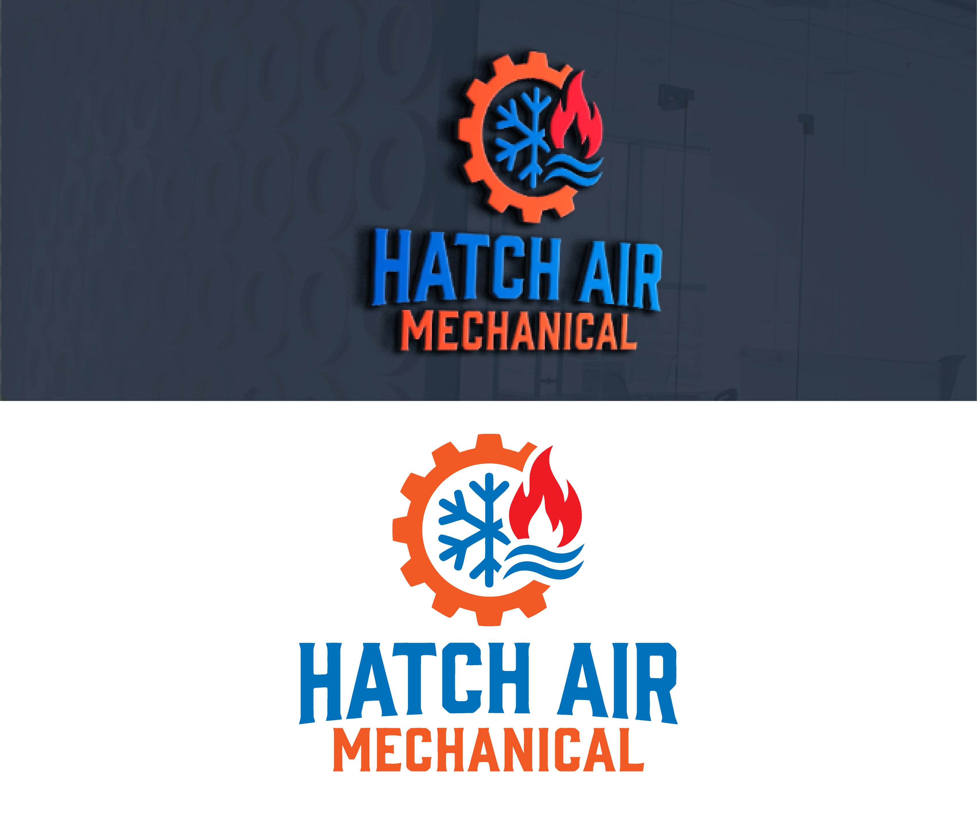 Logo Design by Raul Jimenez for Hatch Air Mechanical | Design #37669252
