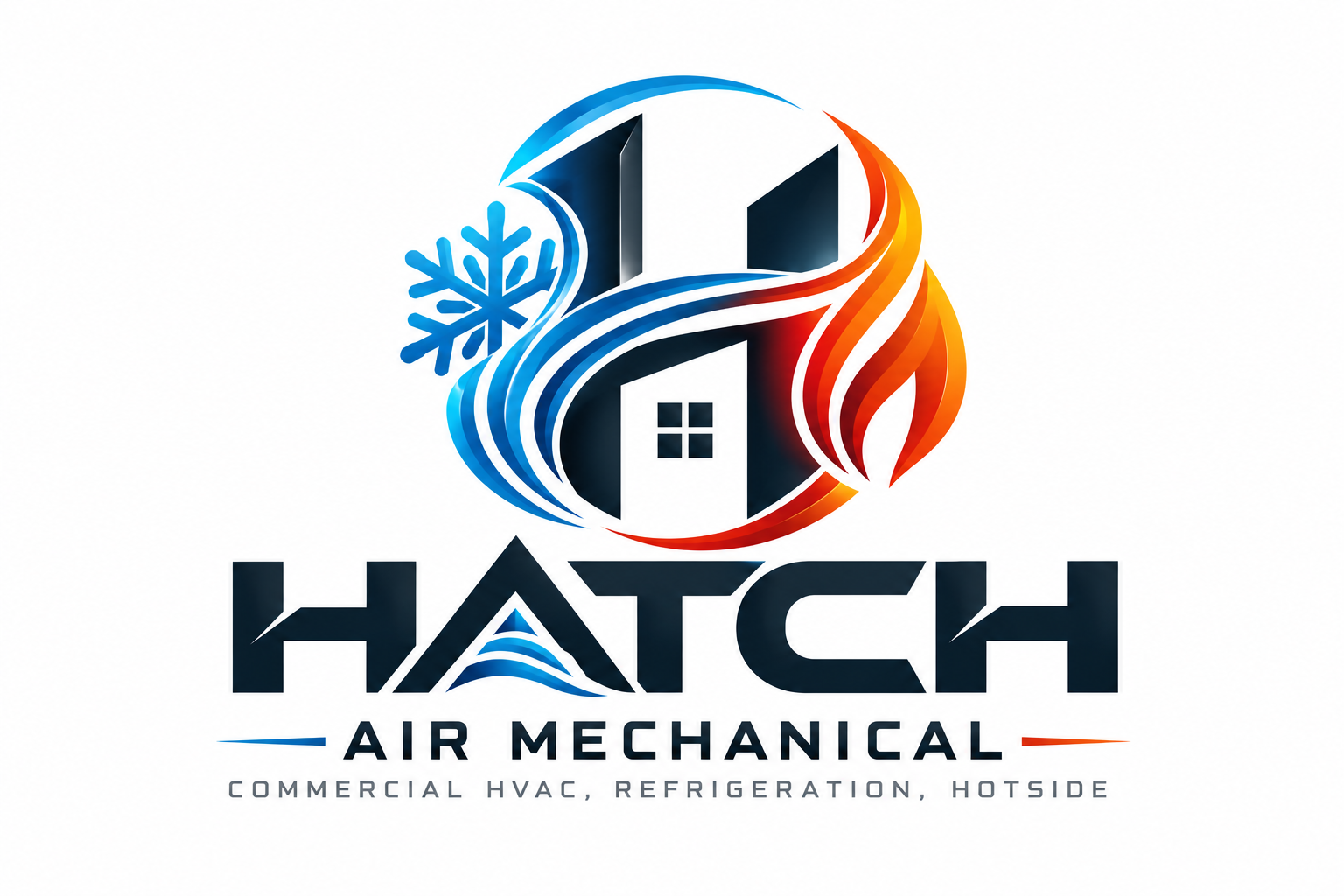 Logo Design by Sharmin Akter Shibli for Hatch Air Mechanical | Design #37663411