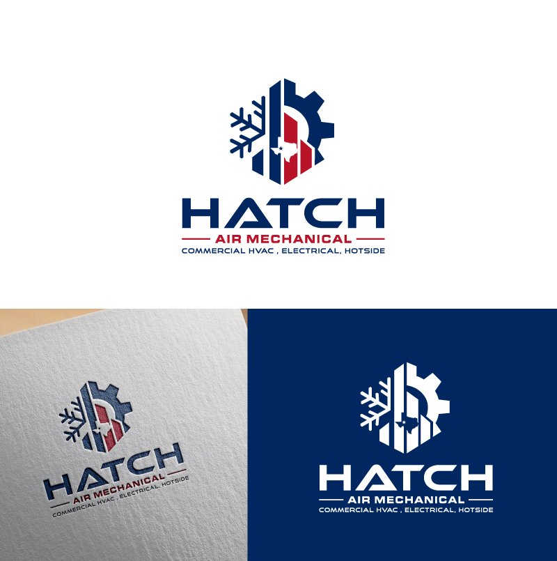 Logo Design by @Dh24 for Hatch Air Mechanical | Design #37552586