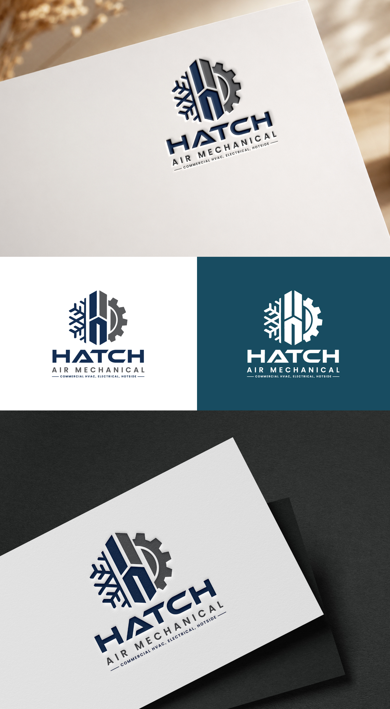 Logo Design by Oliver_Design for Hatch Air Mechanical | Design #37568705