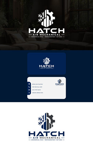 Logo Design by Annapoorna Design Co for Hatch Air Mechanical | Design: #37572132