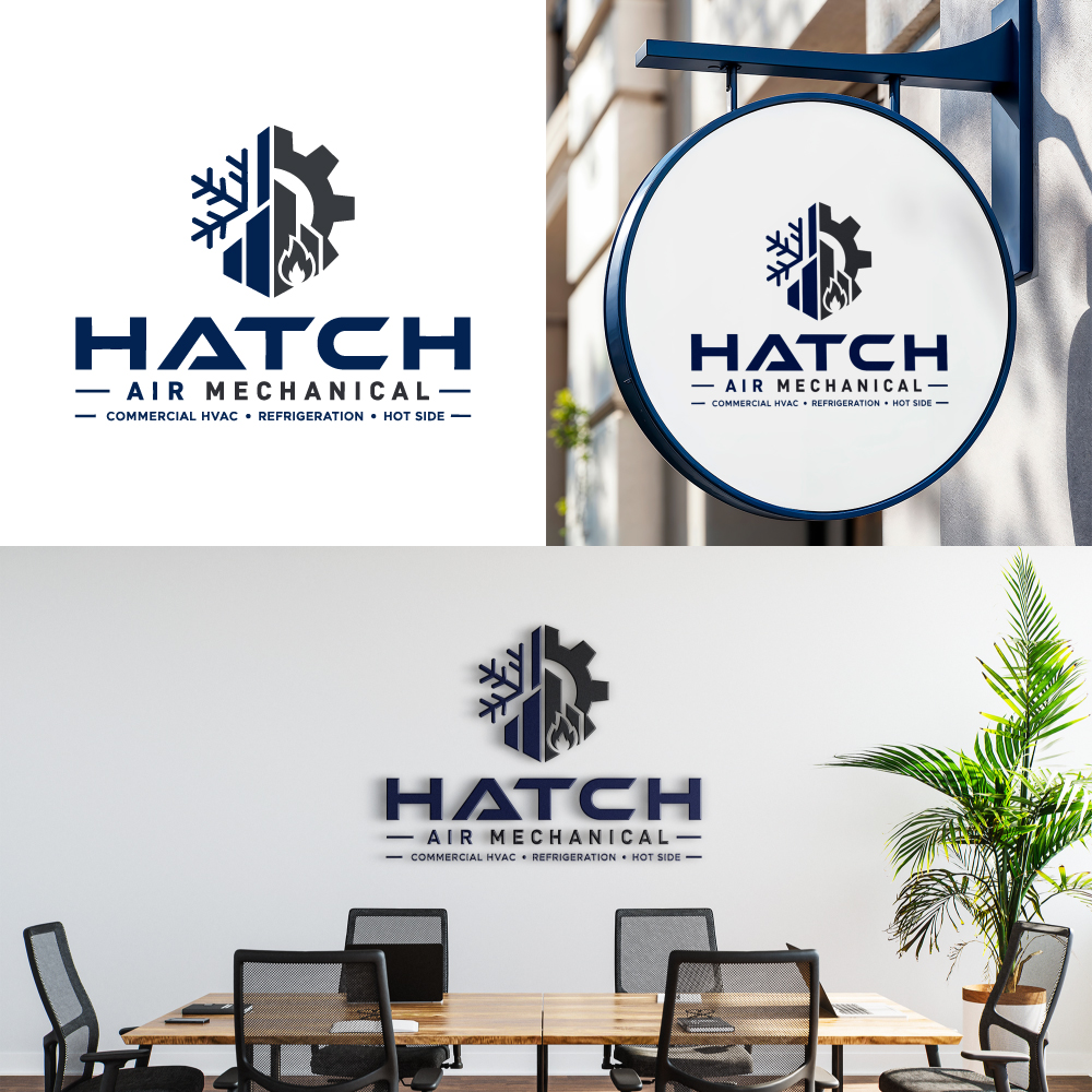 Logo Design by Virtuoso_designs for Hatch Air Mechanical | Design #37551485