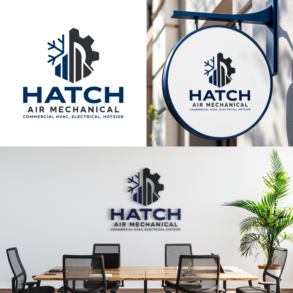 Logo Design by Virtuoso_designs for Hatch Air Mechanical | Design #37551487