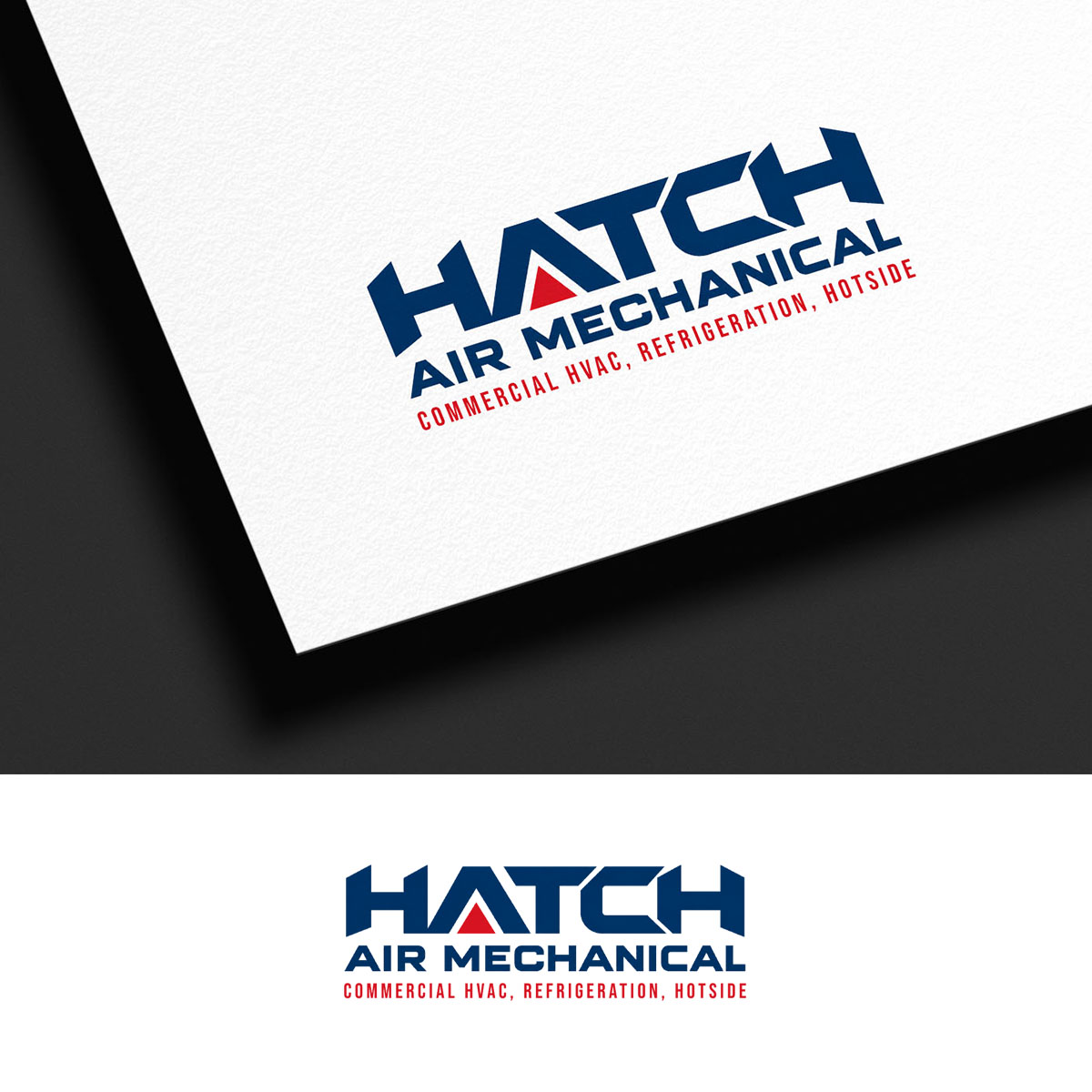 Logo Design by Z0omie99 for Hatch Air Mechanical | Design #37663645