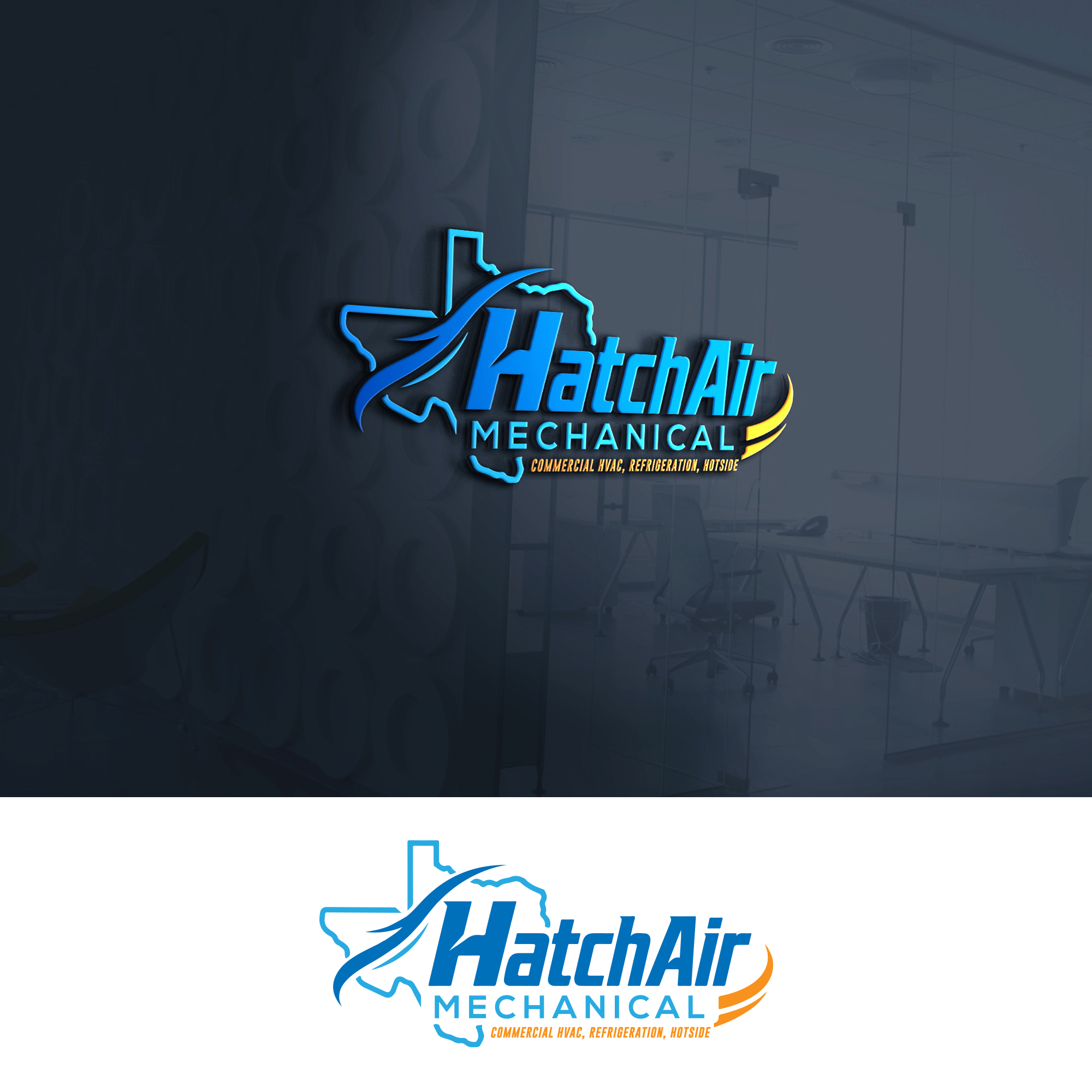 Logo Design by Veni  Studio for Hatch Air Mechanical | Design #37660127