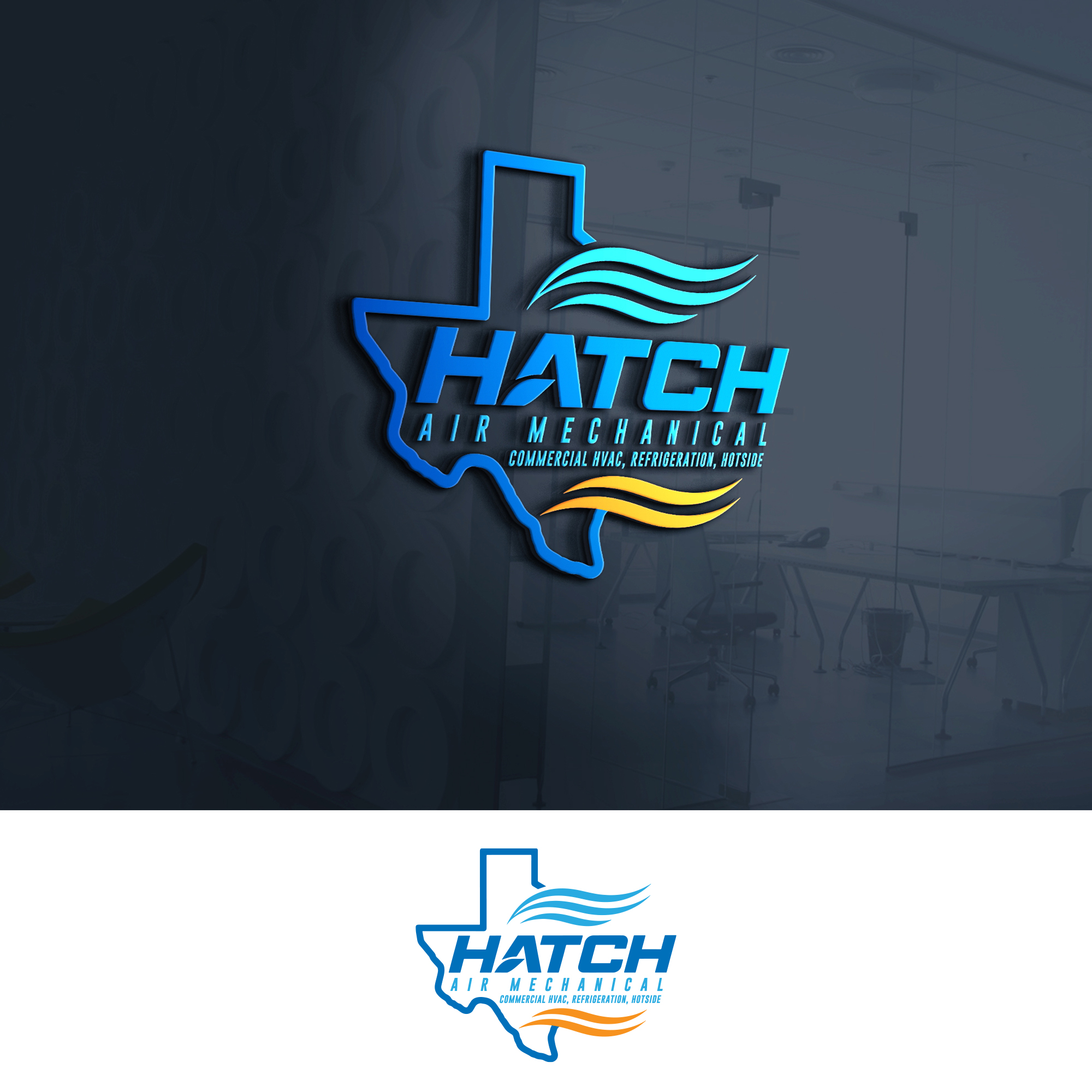 Logo Design by Veni  Studio for Hatch Air Mechanical | Design #37660129