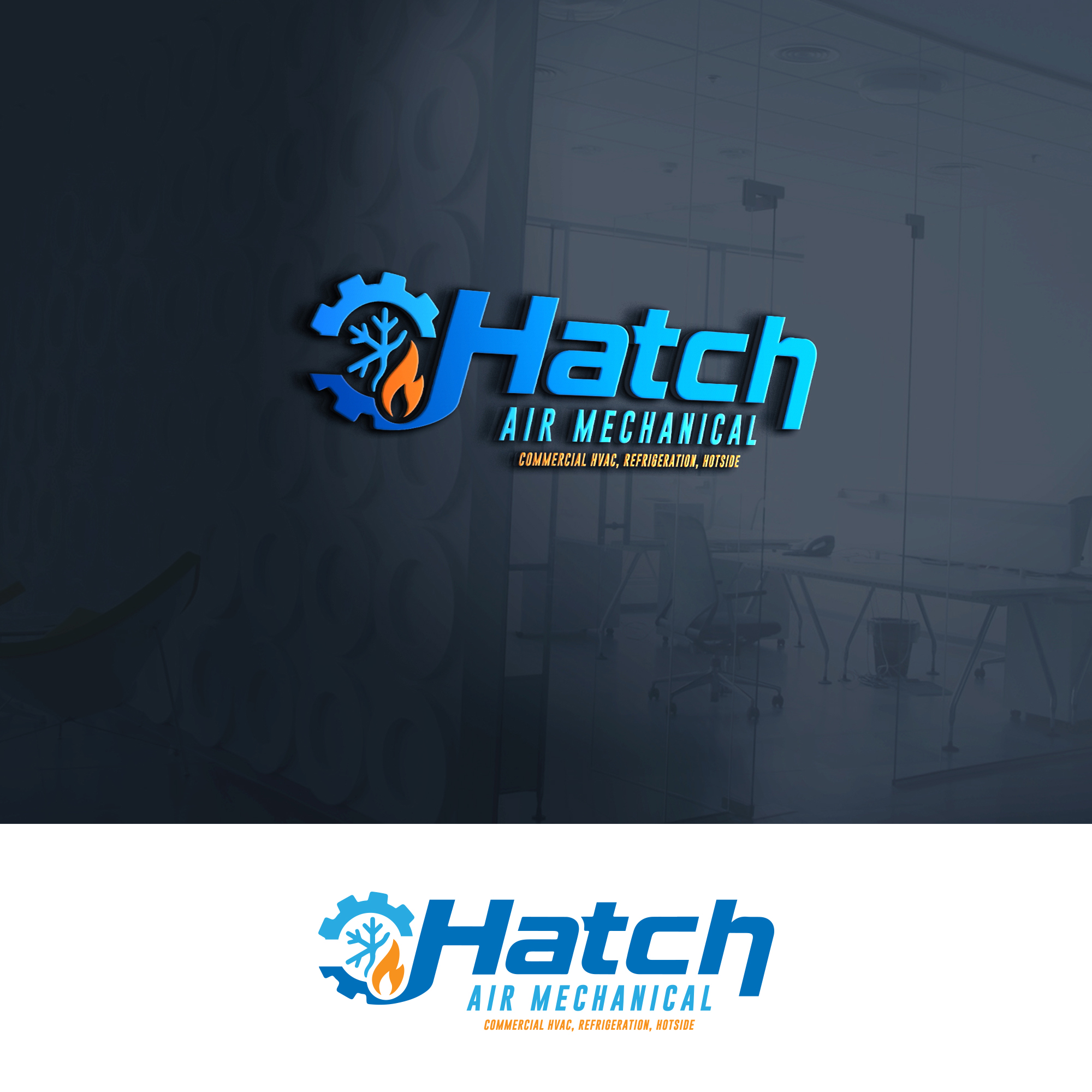 Logo Design by Veni  Studio for Hatch Air Mechanical | Design #37660130