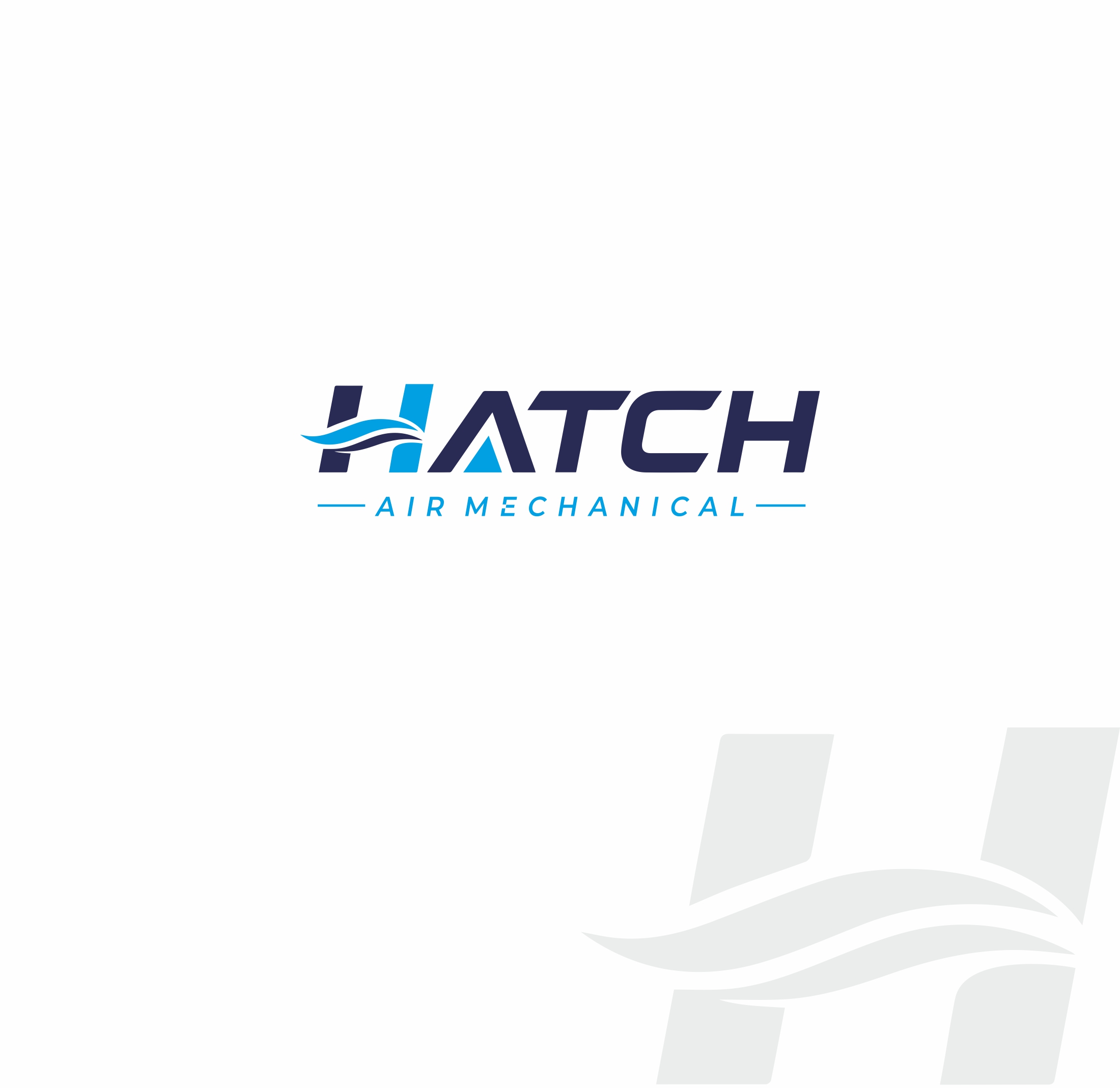 Logo Design by Lok Trikoti for Hatch Air Mechanical | Design #37643534
