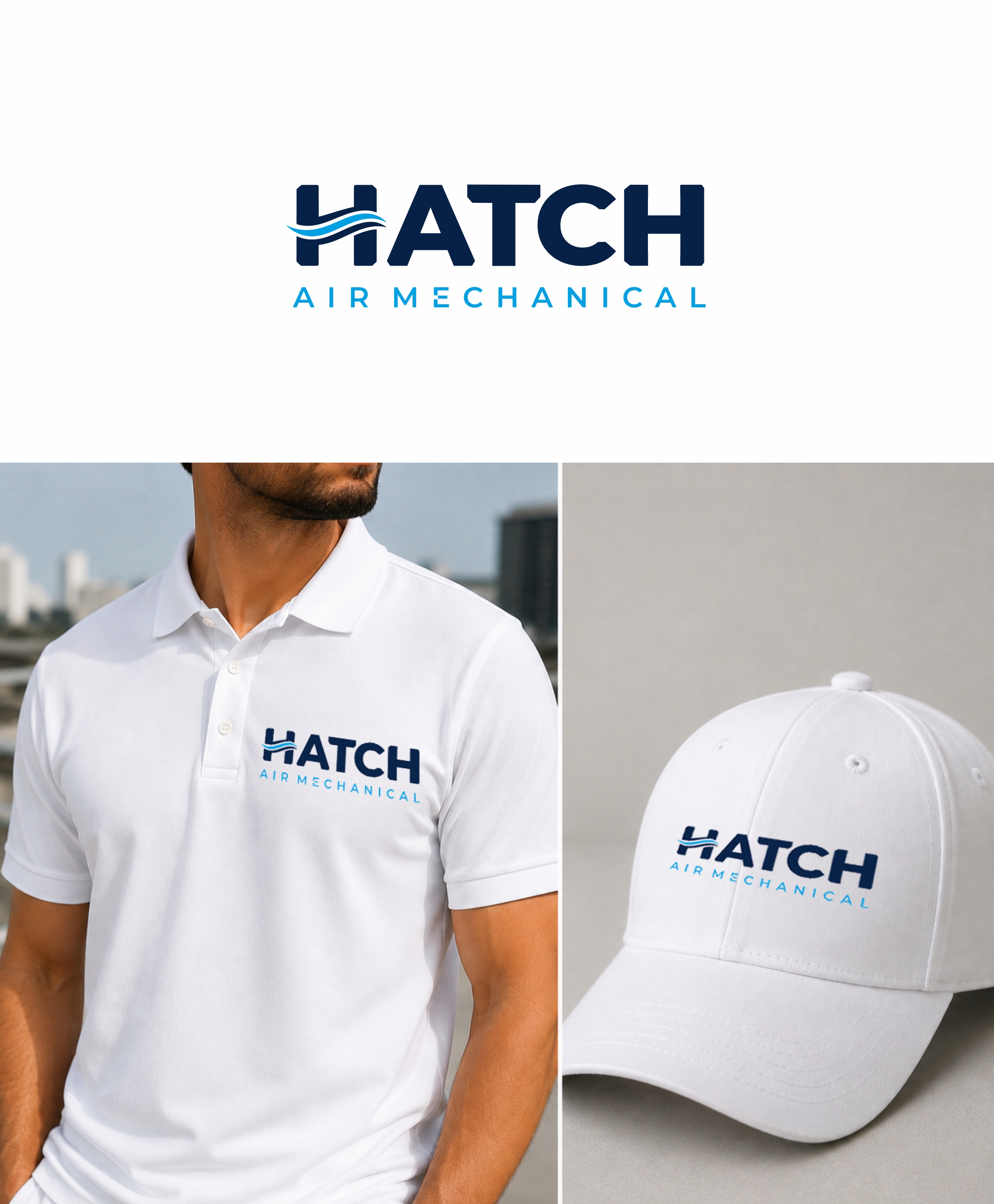 Logo Design by Lok Trikoti for Hatch Air Mechanical | Design #37643648