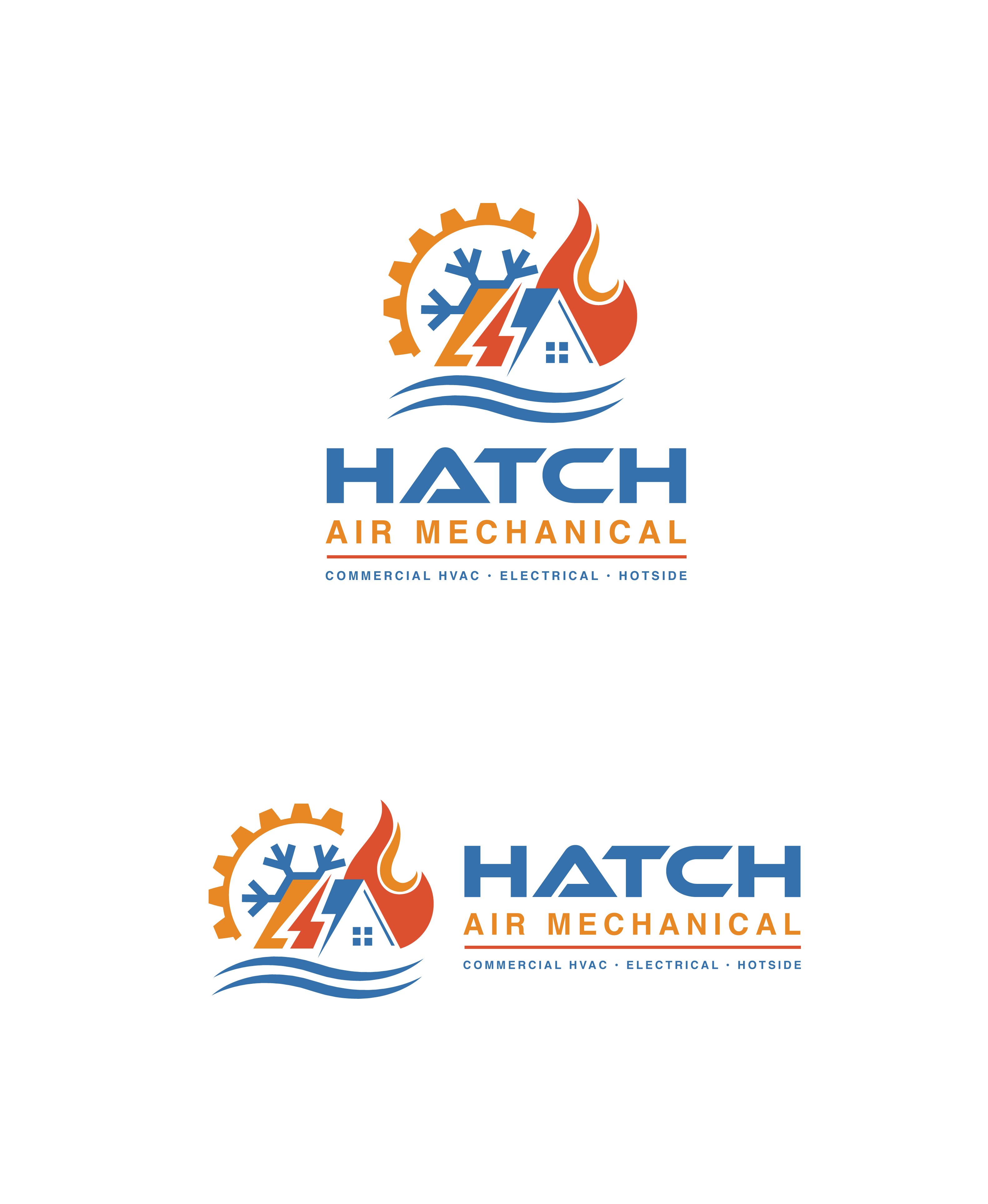 Logo Design by saurov for Hatch Air Mechanical | Design #37550657