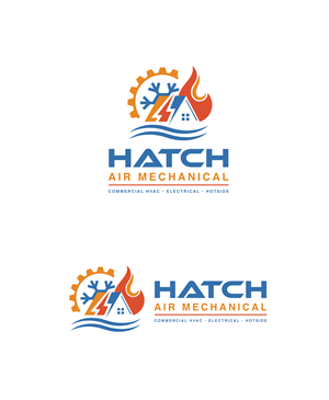 Logo Design by saurov for Hatch Air Mechanical | Design: #37550657