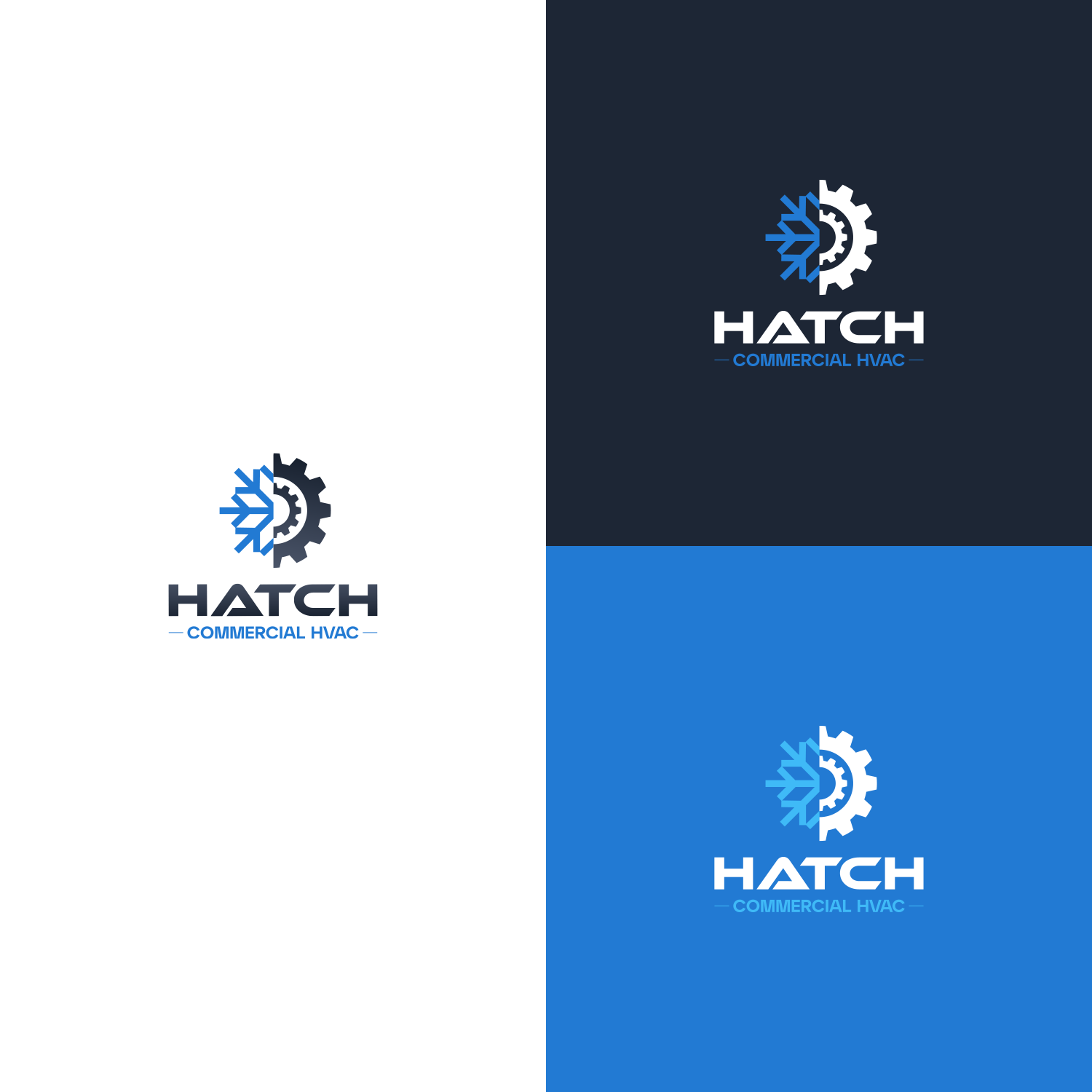 Logo Design by Felipe Moura for Hatch Air Mechanical | Design #37551894